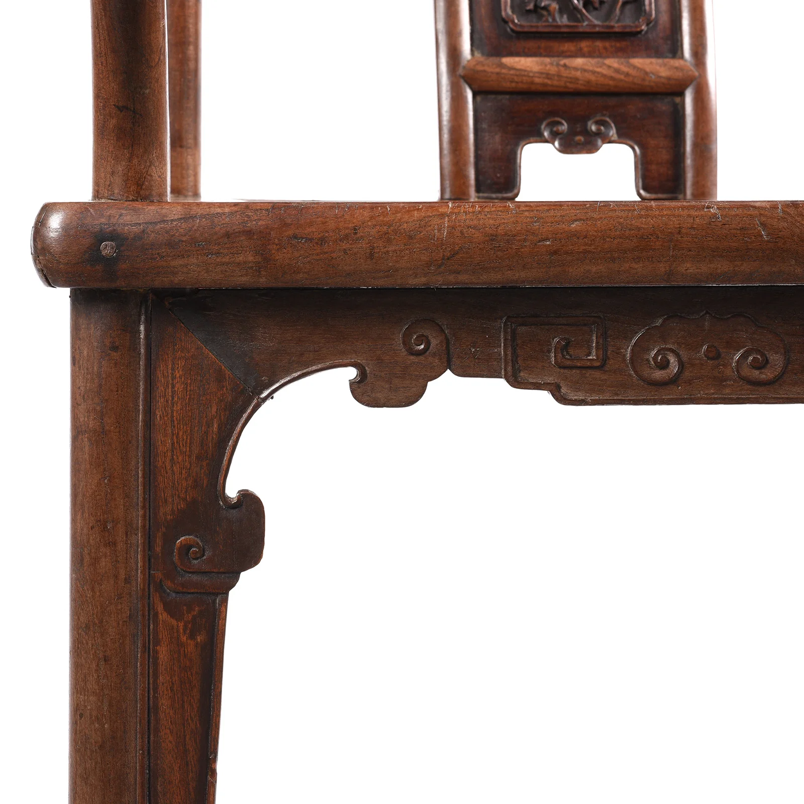 Chinese Elm Horseshoe Chair - Late 19thC - Image 8