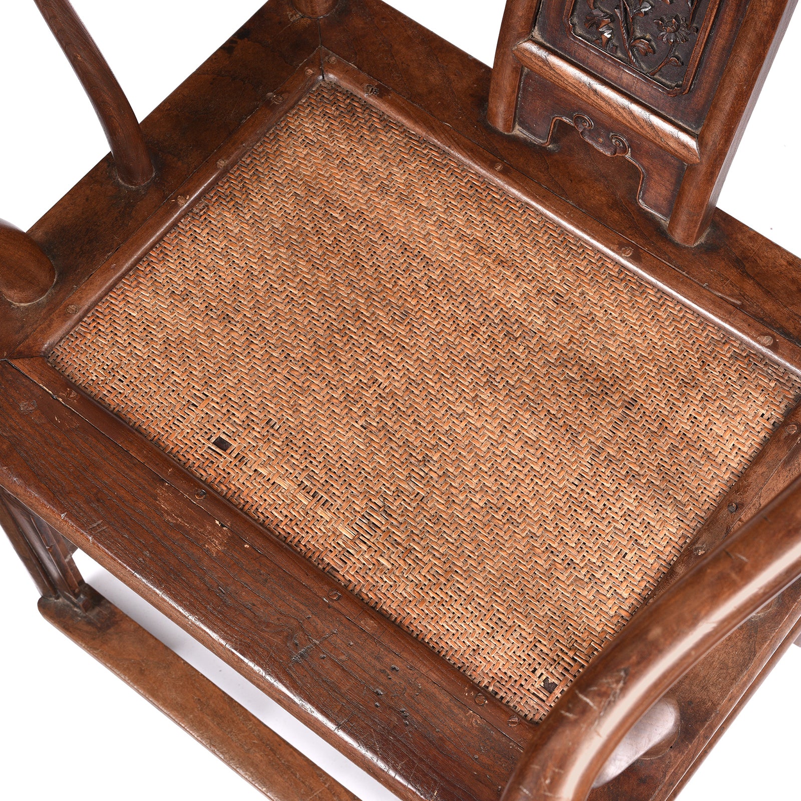 Chinese Elm Horseshoe Chair - Late 19thC - Image 9