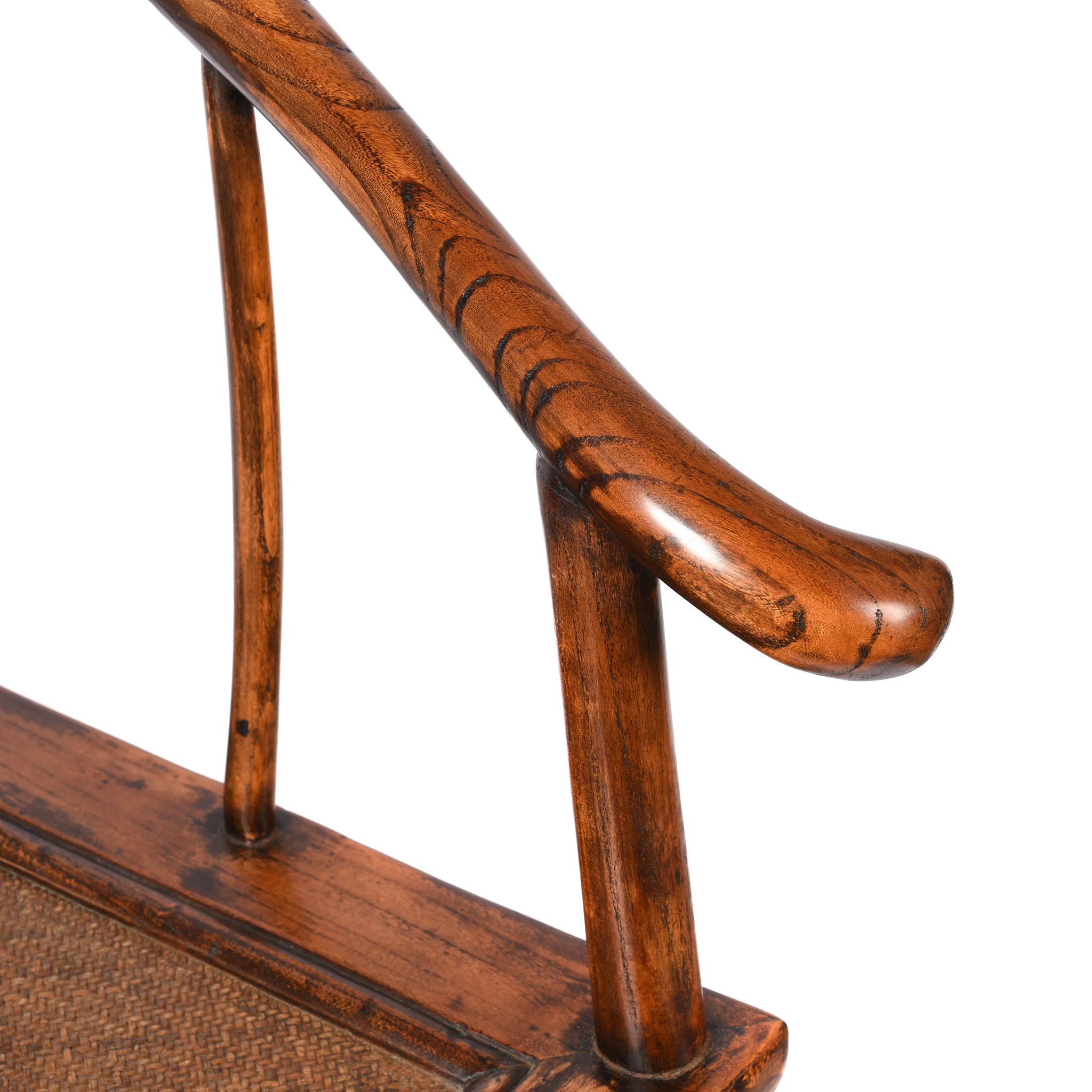 Elm Chinese Horseshoe Chair - Early 20thC - Image 2