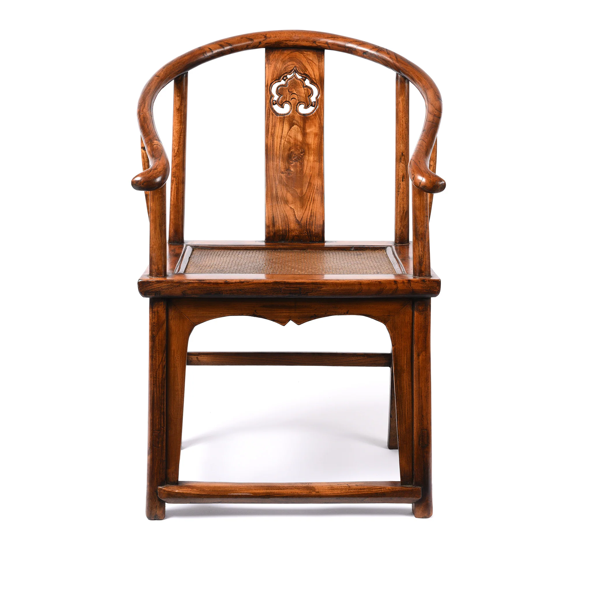 Elm Chinese Horseshoe Chair - Early 20thC - Image 3
