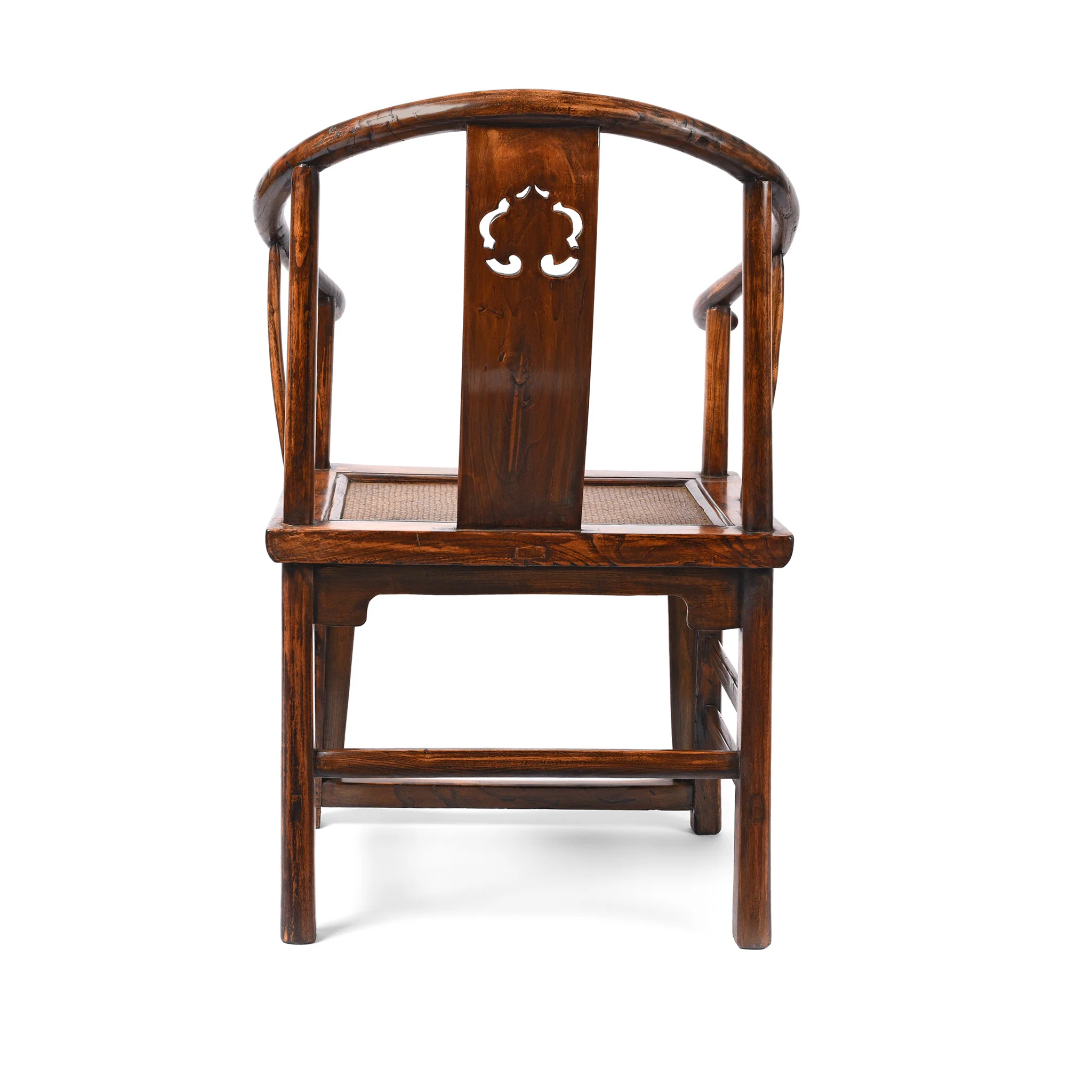 Elm Chinese Horseshoe Chair - Early 20thC - Image 4