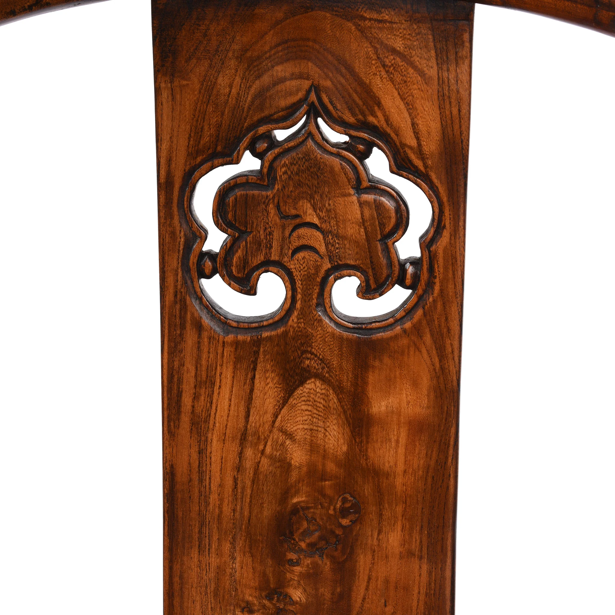 Elm Chinese Horseshoe Chair - Early 20thC - Image 6