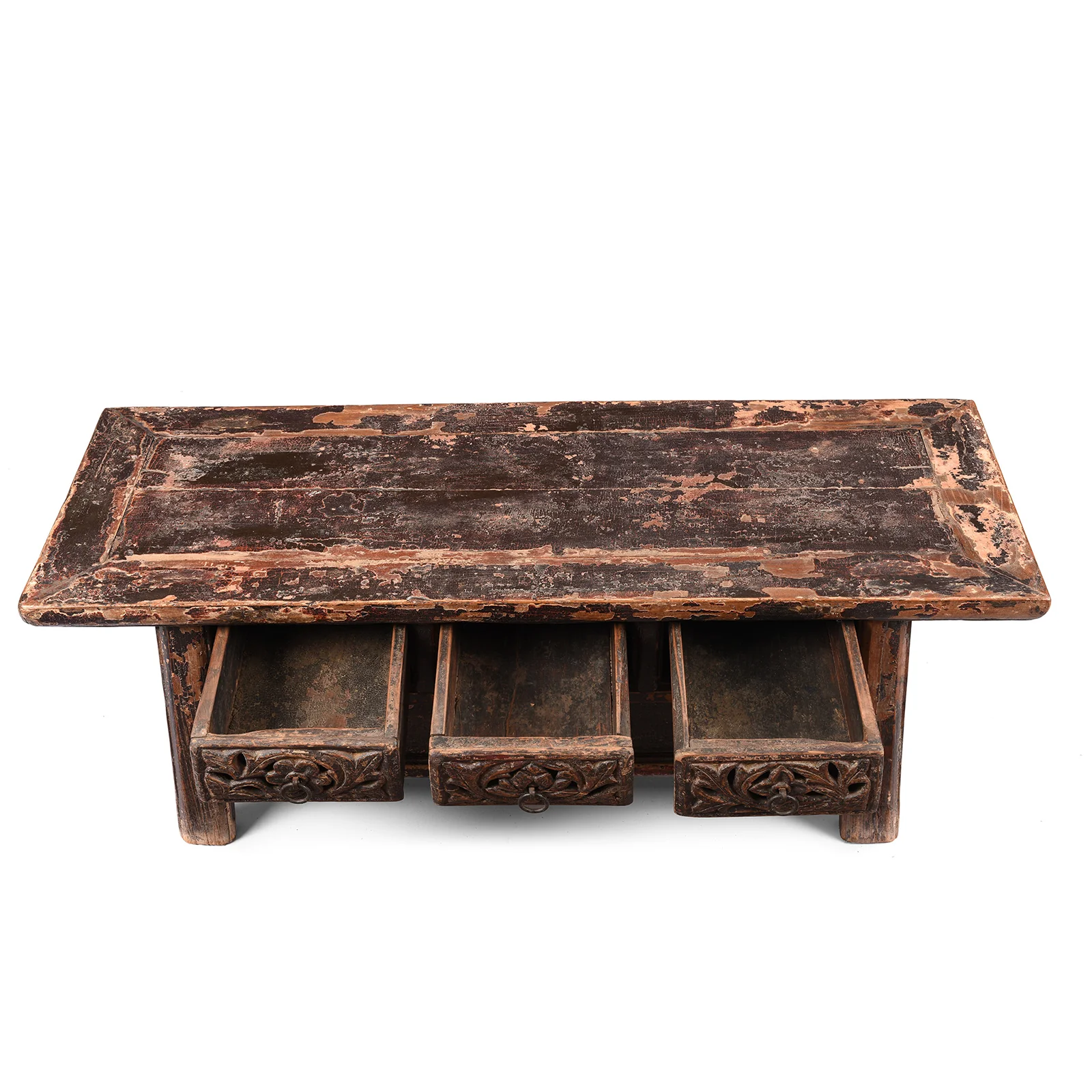 Lacquered Elm Kang Table From Shanxi - 19th Century - Image 3