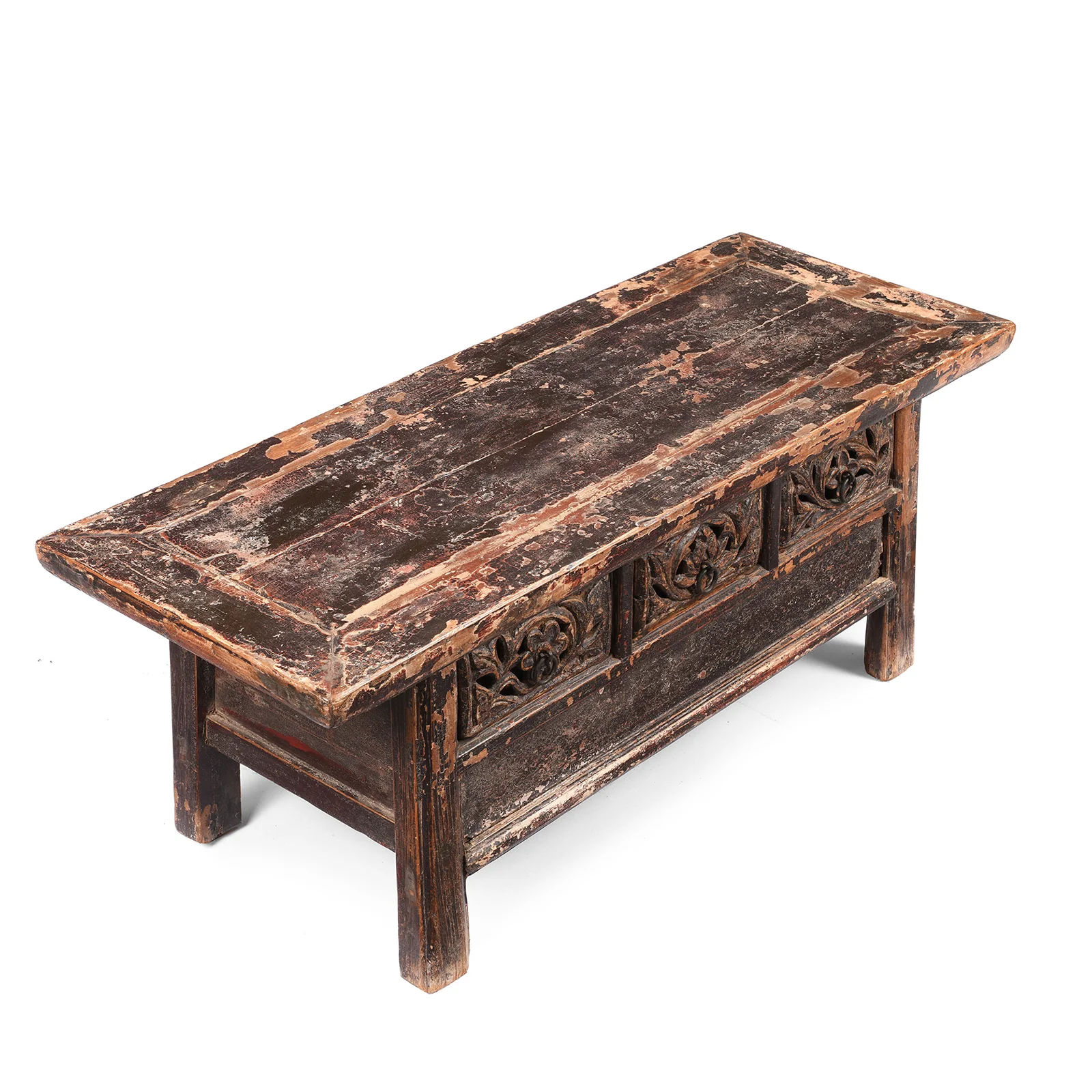 Lacquered Elm Kang Table From Shanxi - 19th Century - Image 4