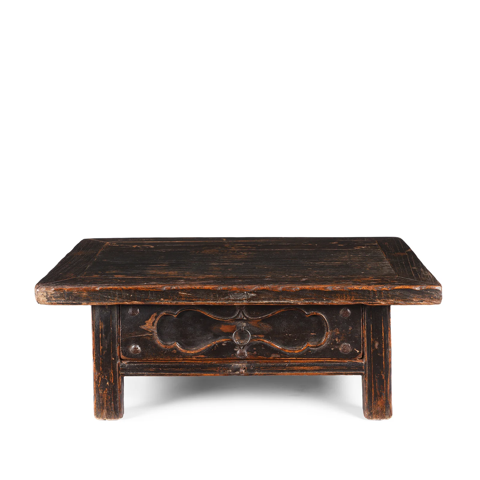 Painted Elm Kang Table From Shanxi  - Late 19thC