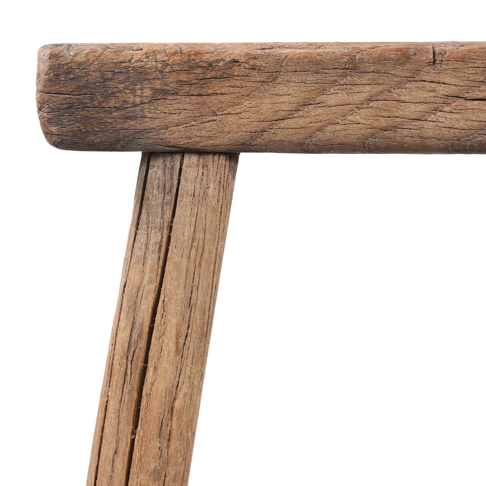 Bleached Elm Farmers Milking Stool - 19th Century - Image 3