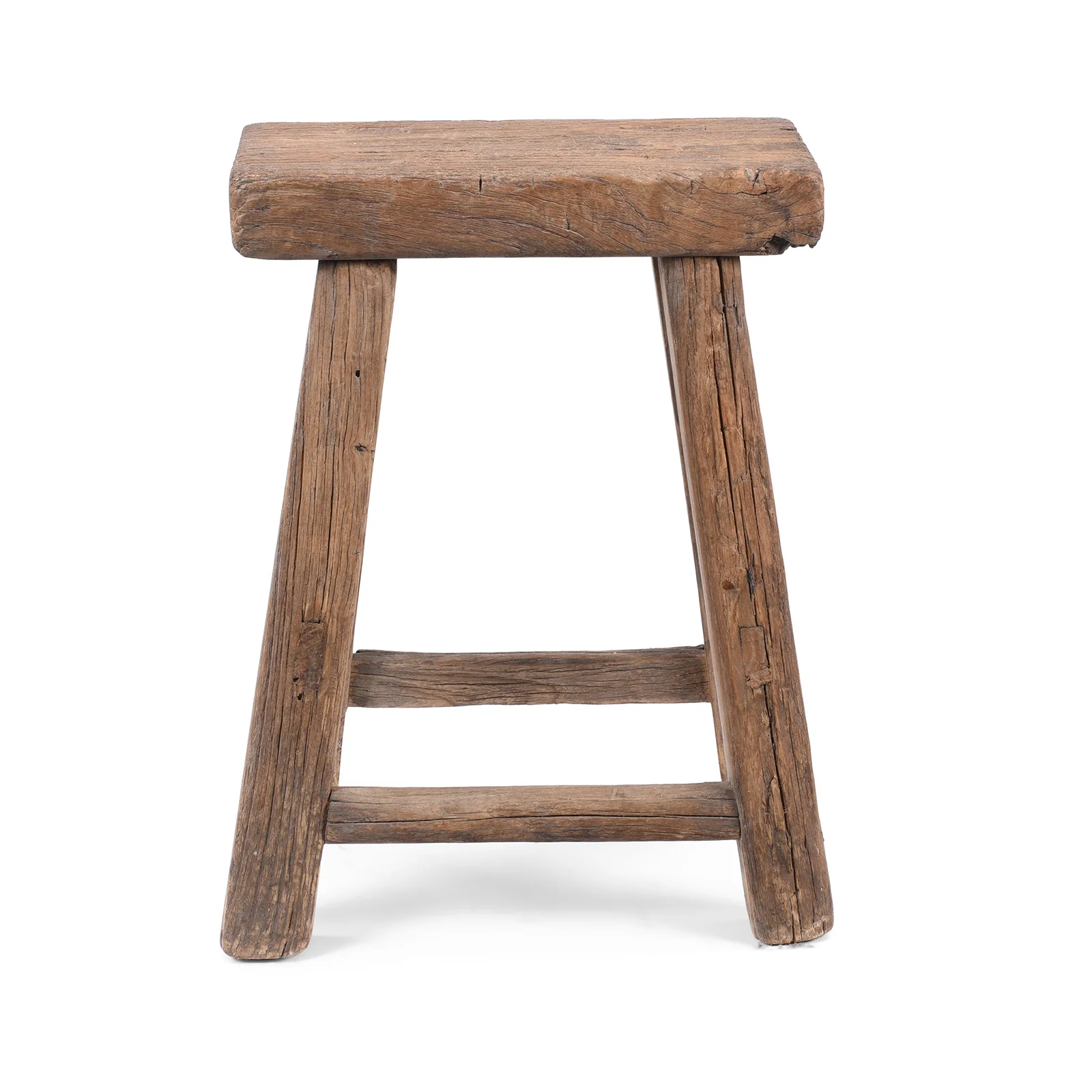 Bleached Elm Farmers Milking Stool - 19th Century - Image 4