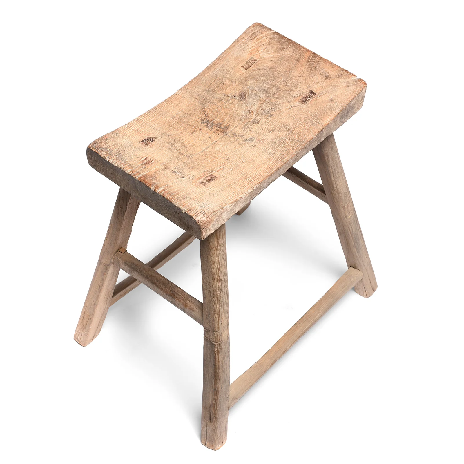 Elm Saddle Stool From Shanxi - 19thC - Image 3