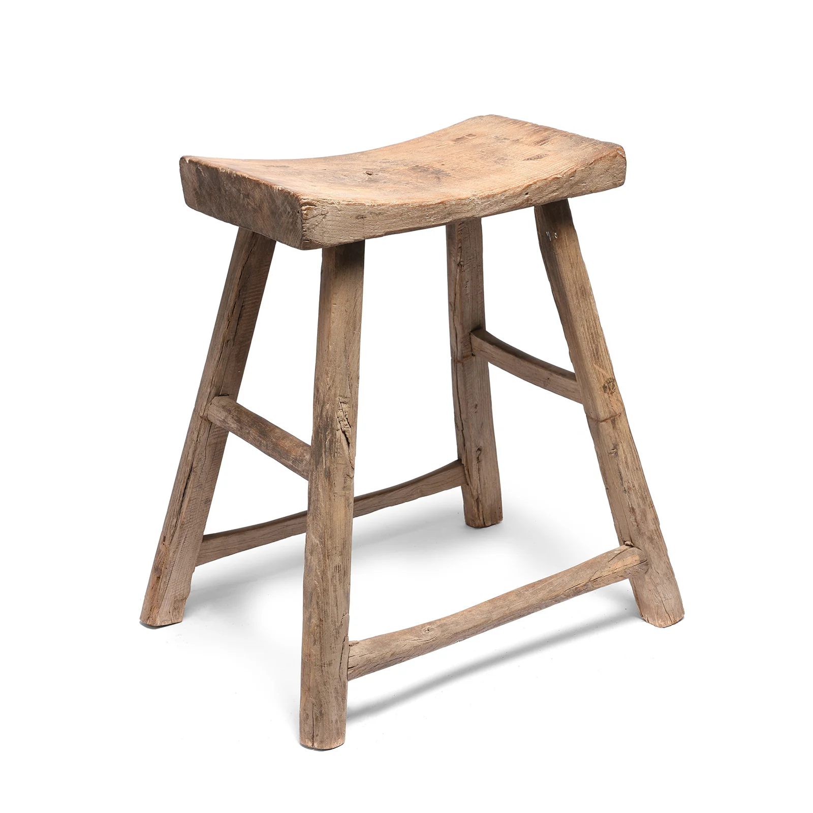 Elm Saddle Stool From Shanxi - 19thC - Image 4