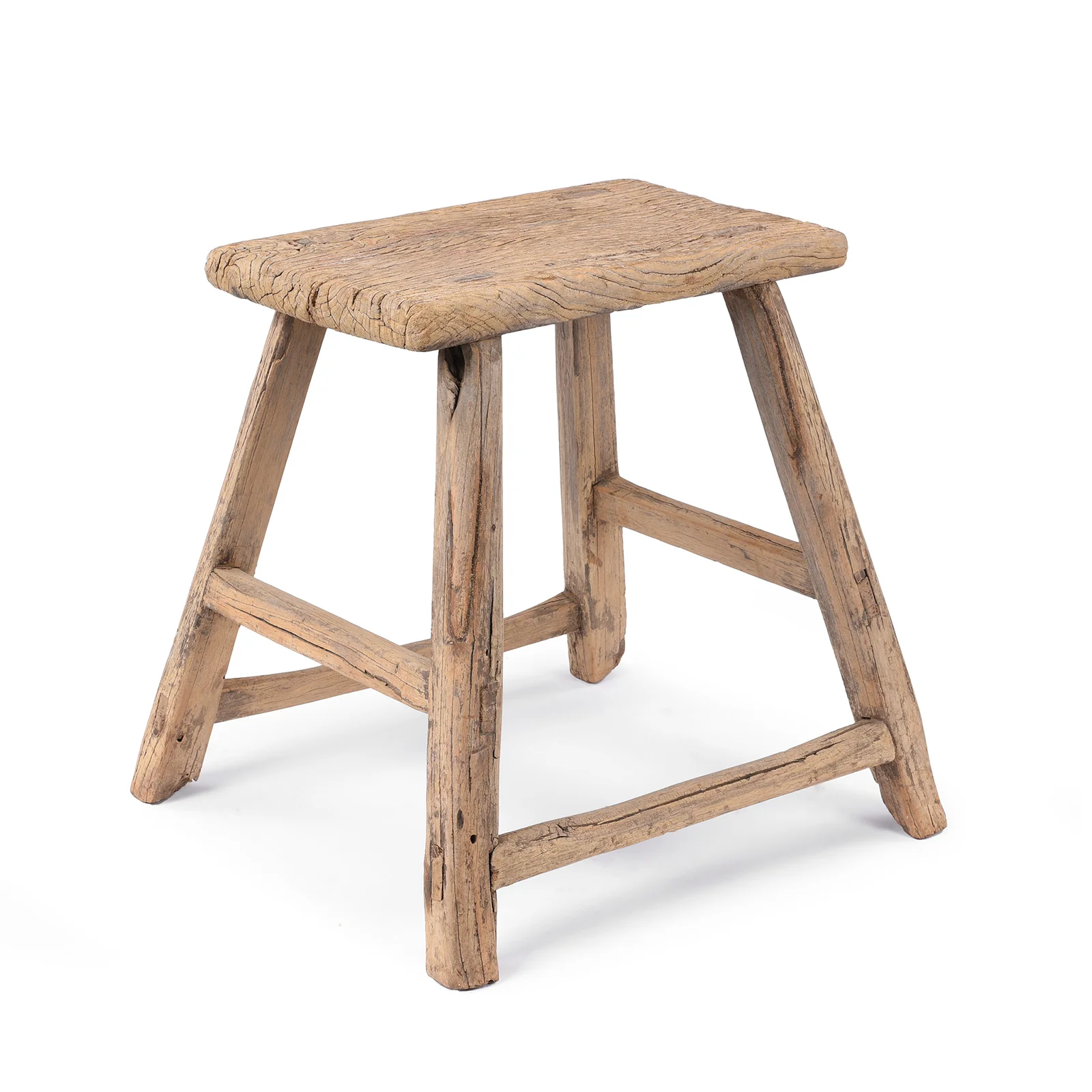 Chinese Elm Saddle Stool From Shanxi - 19th Century