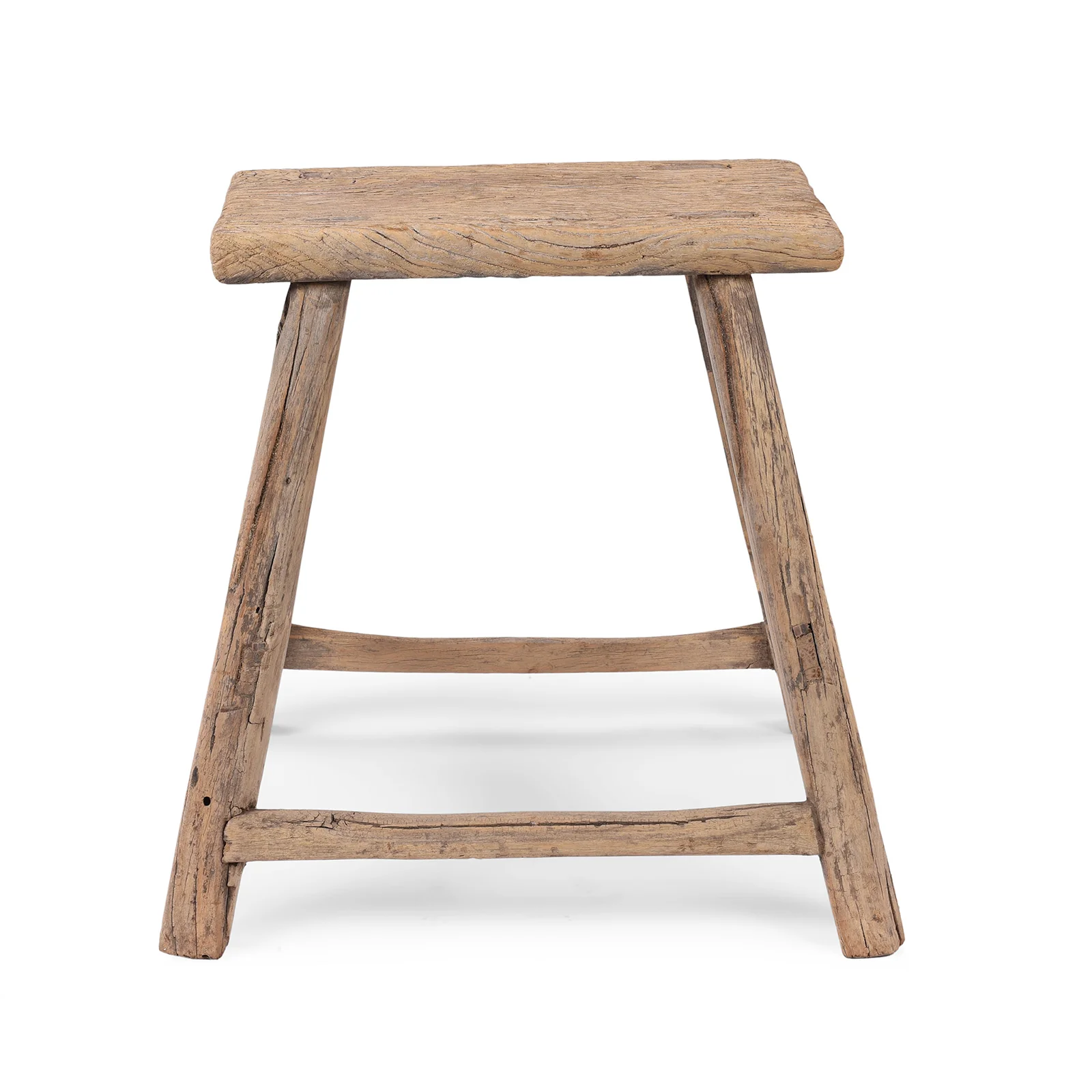 Chinese Elm Saddle Stool From Shanxi - 19th Century - Image 5
