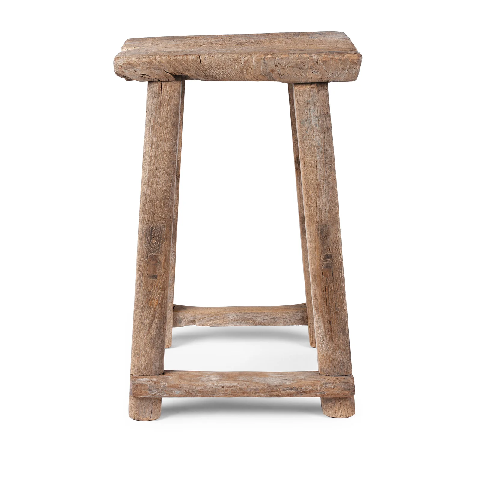 Bleached Elm Farmers Stool From Henan - 19th Century - Image 3