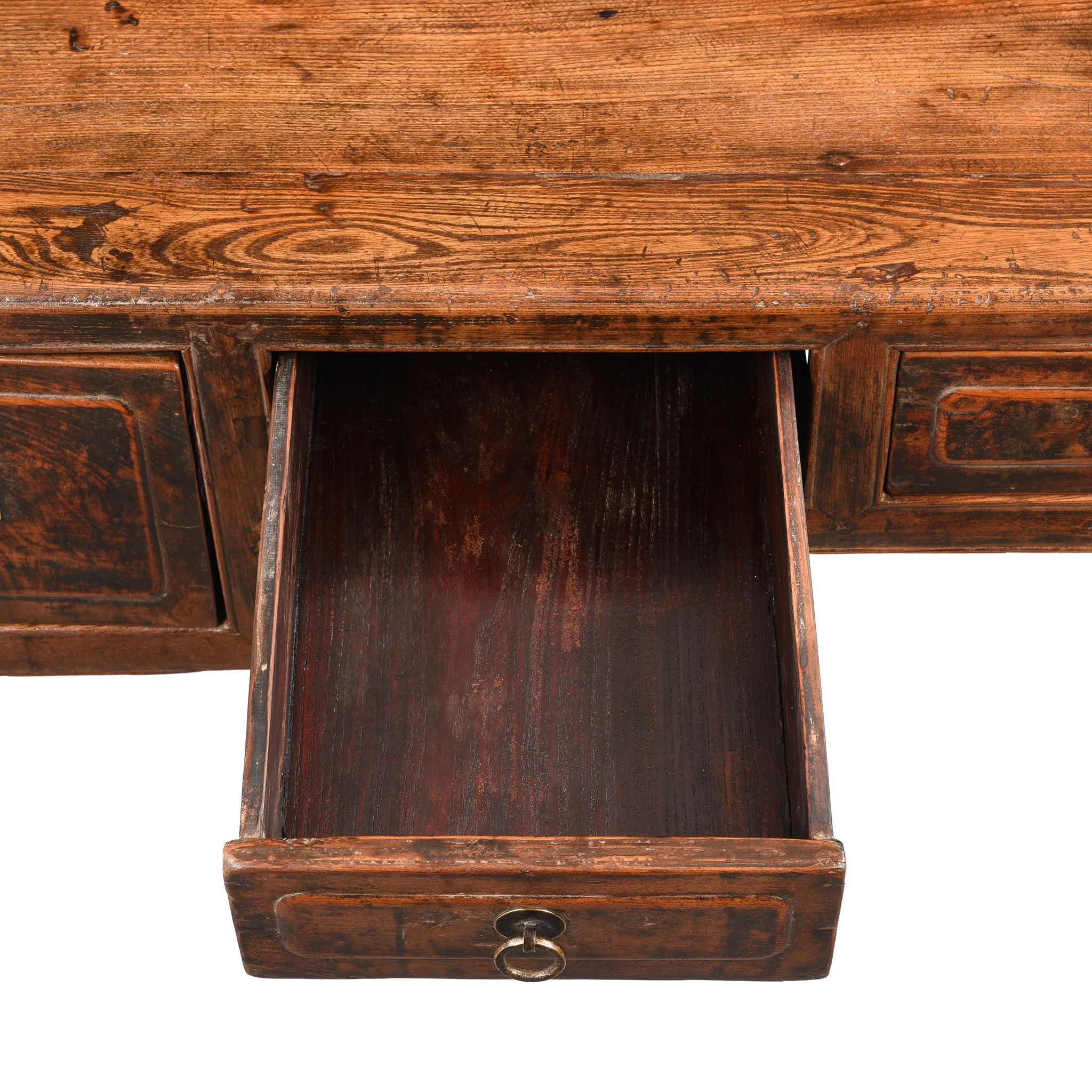 Red Elm Desk From Shanxi Province - 19thC - Image 5
