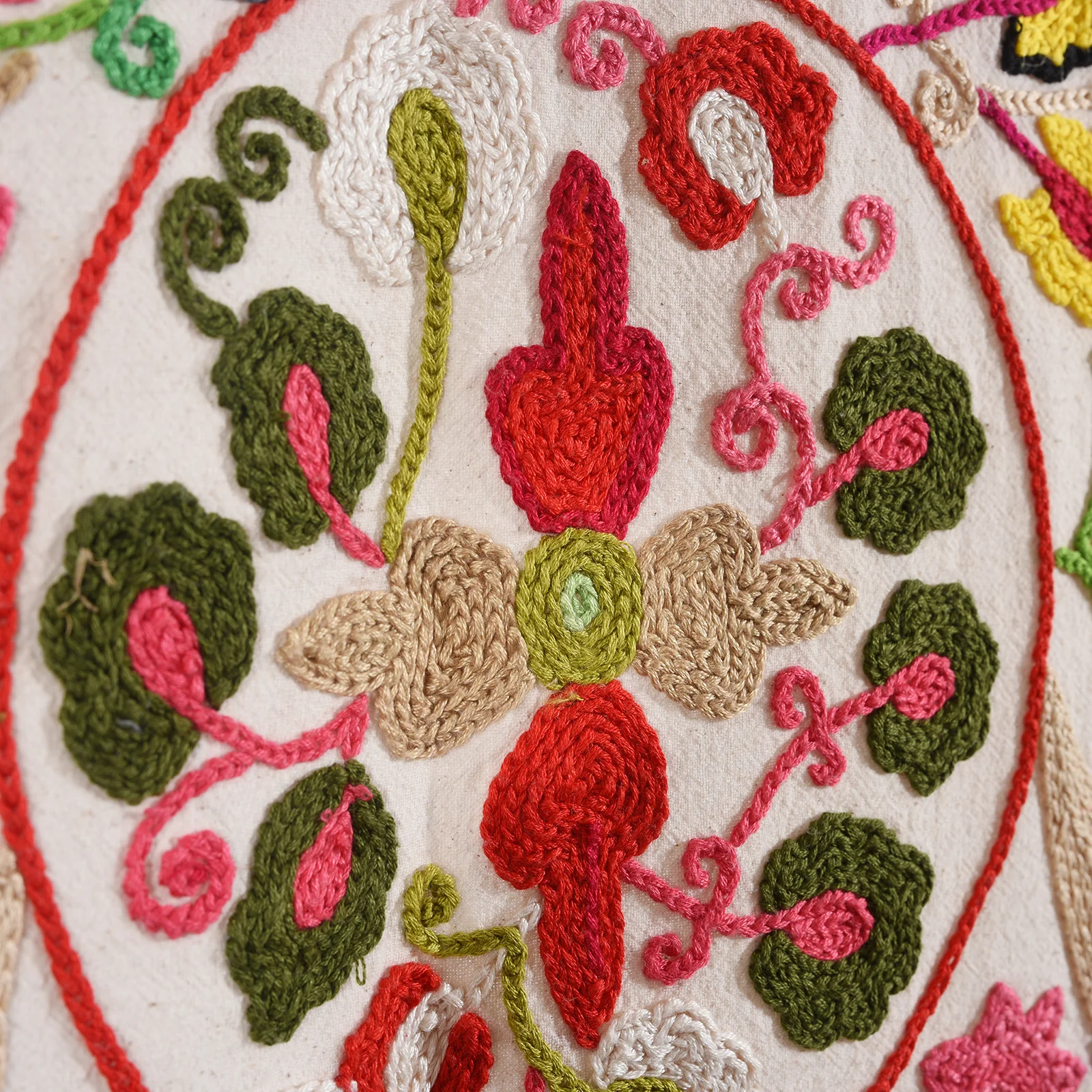 Embroidered Suzani Throw (222 x 146cm) - Image 5