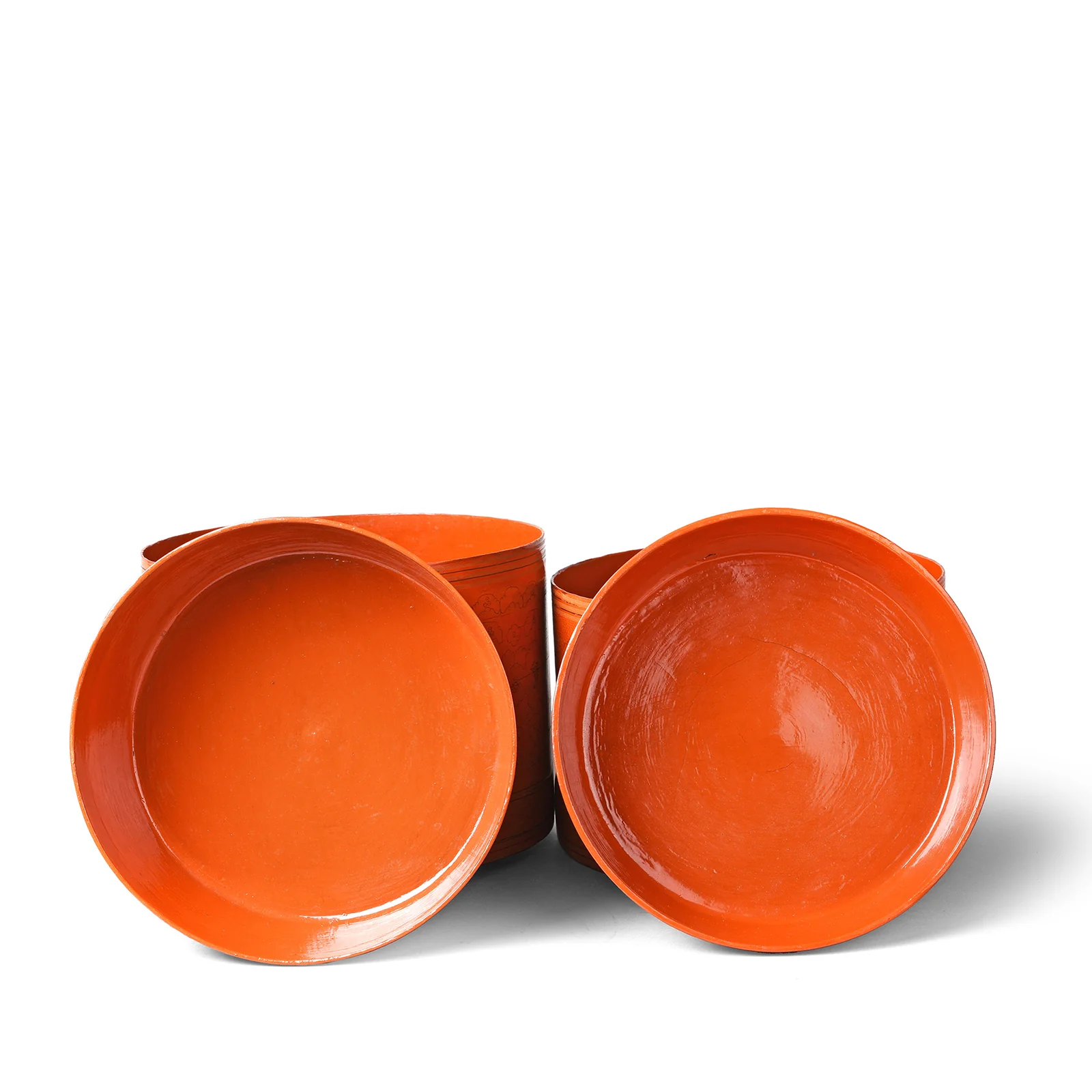 Extra Large Burmese Lacquer Tiffin Box - Ca 1910 - Image 4
