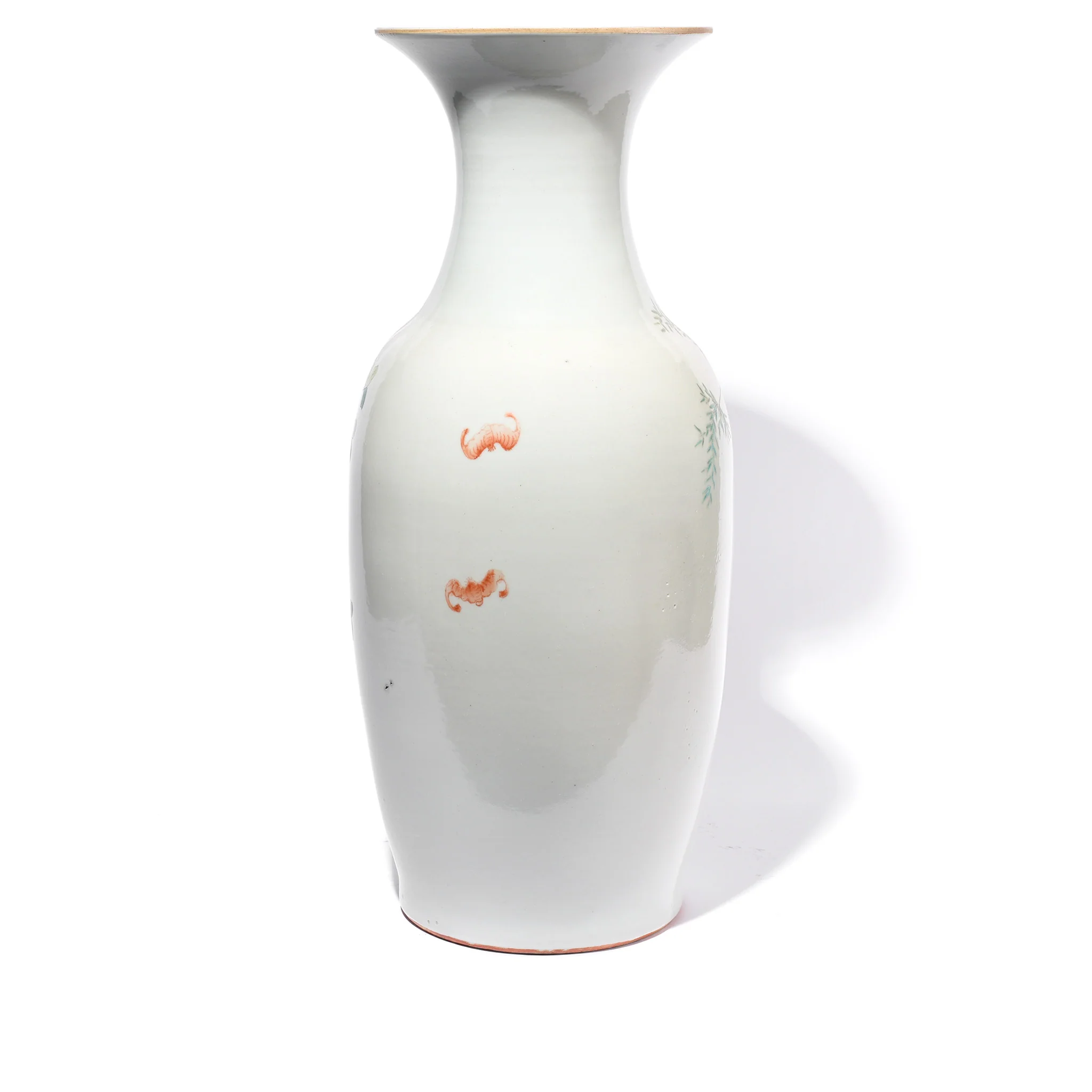 Famille Rose Porcelain Flower Vase - Floral Design - Image 3