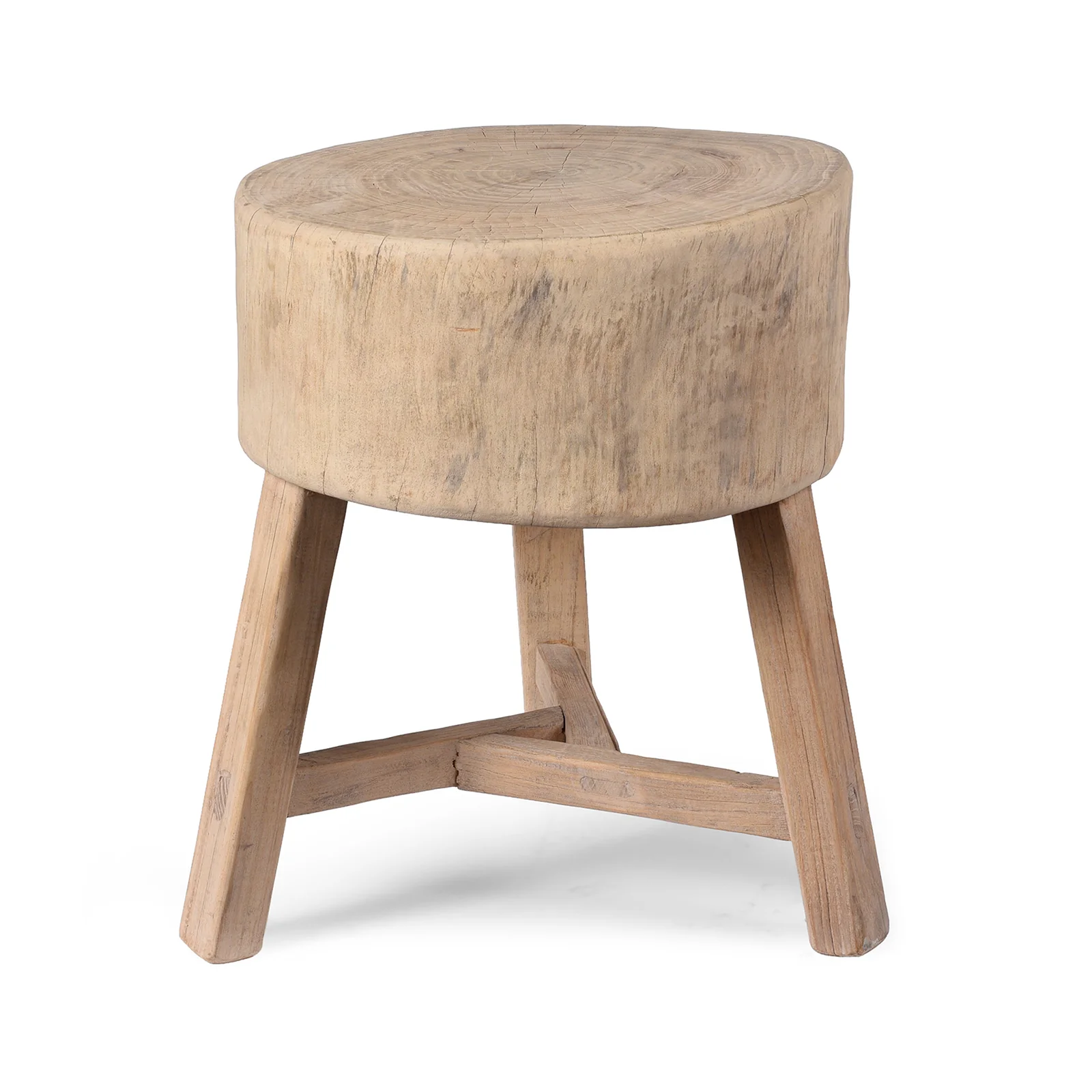 Farmers Chopping Block Stool - Yumu Elm