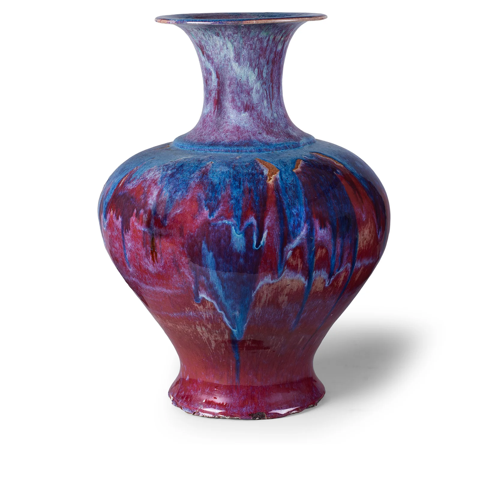 Flambe Baluster Vase - Late Qing (Ca 1890)