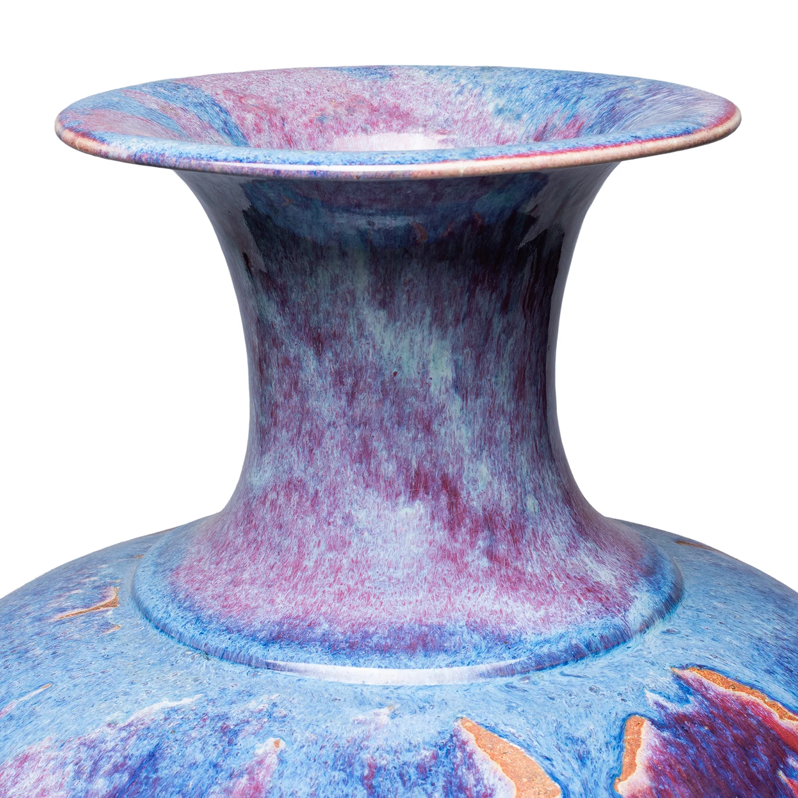Flambe Baluster Vase - Late Qing (Ca 1890) - Image 4