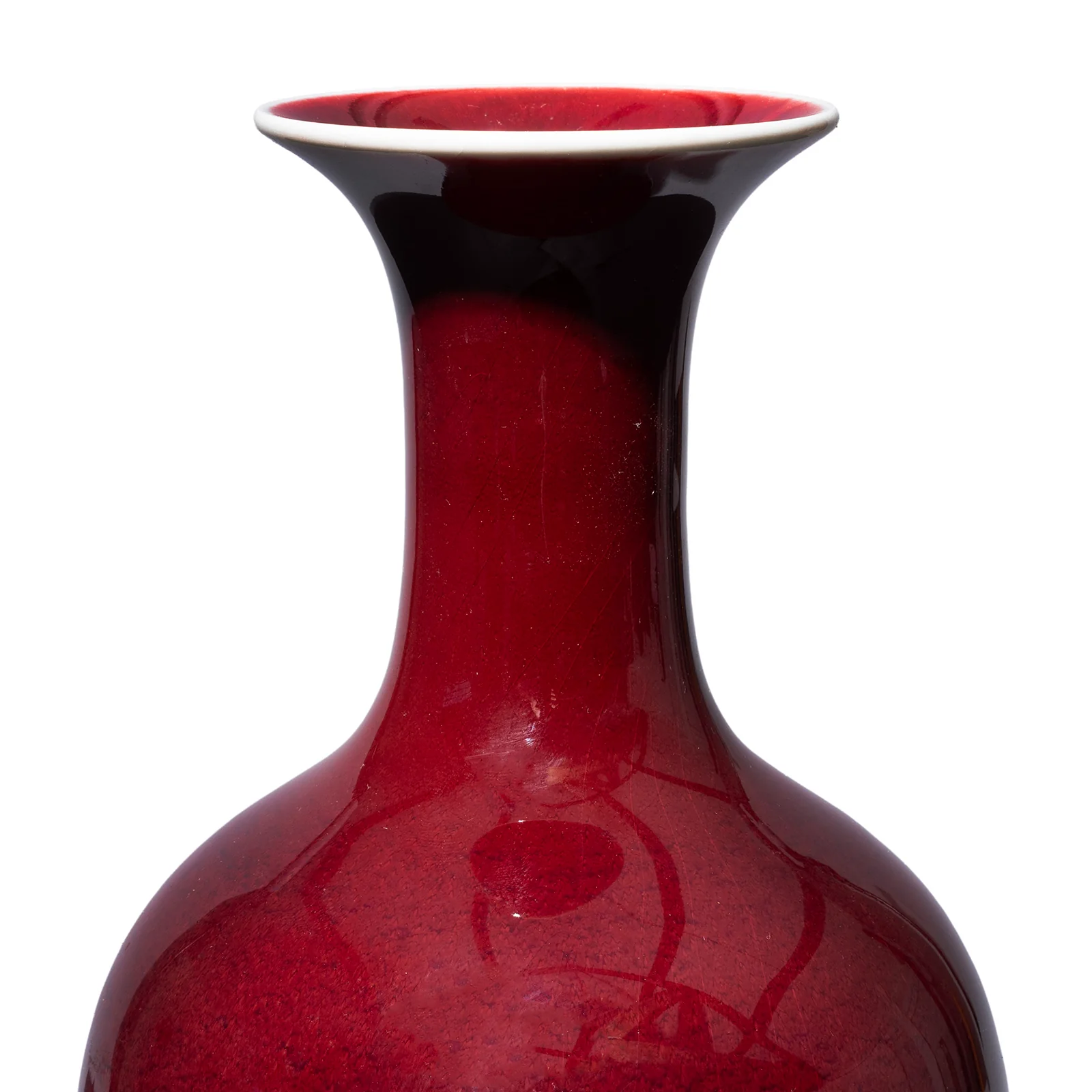 Flambe Glaze Porcelain Fengweizhen Vase - Image 2