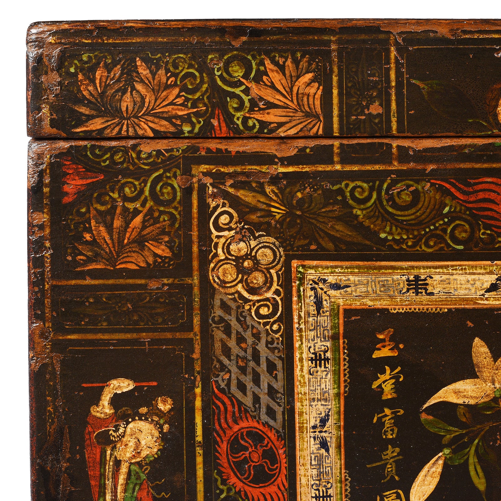 Painted Opera Chest From Shanxi - 19th Century - Image 2