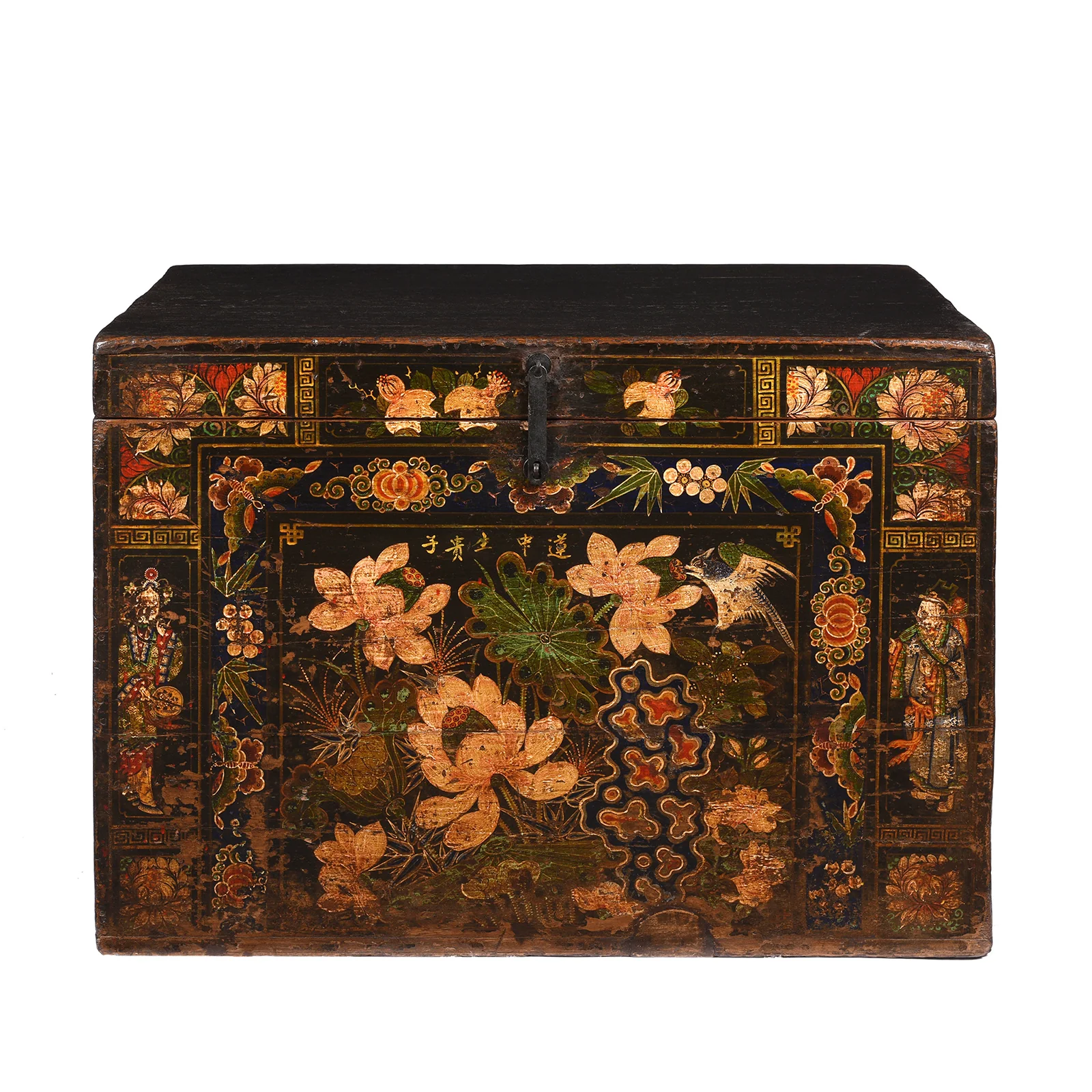 Painted Opera Chest From Shanxi - 19thC