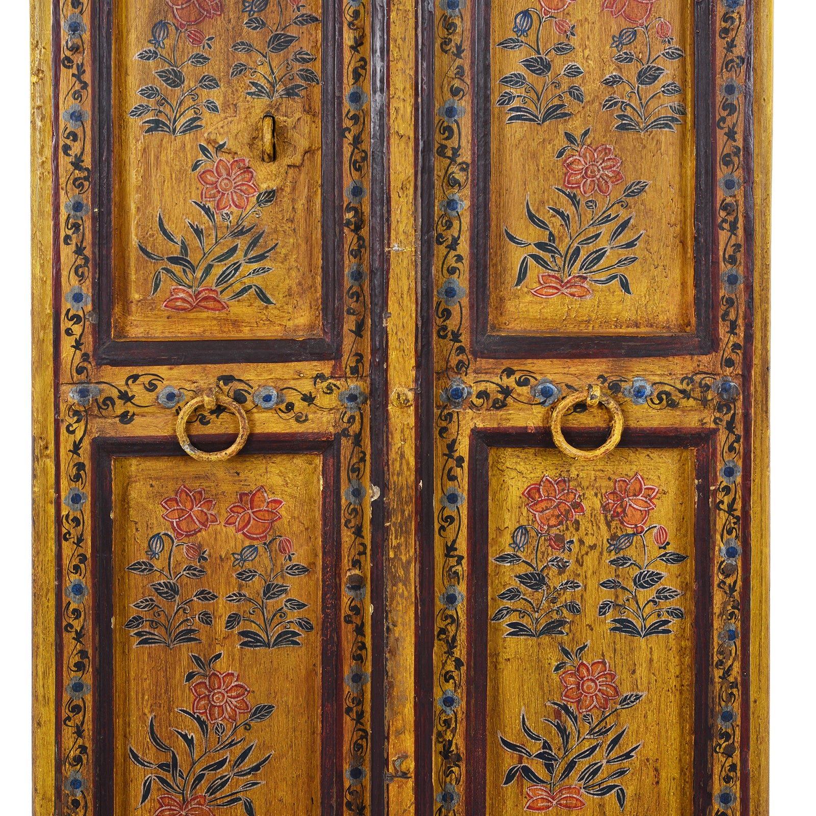 Vintage Painted Indian Doors - Image 4
