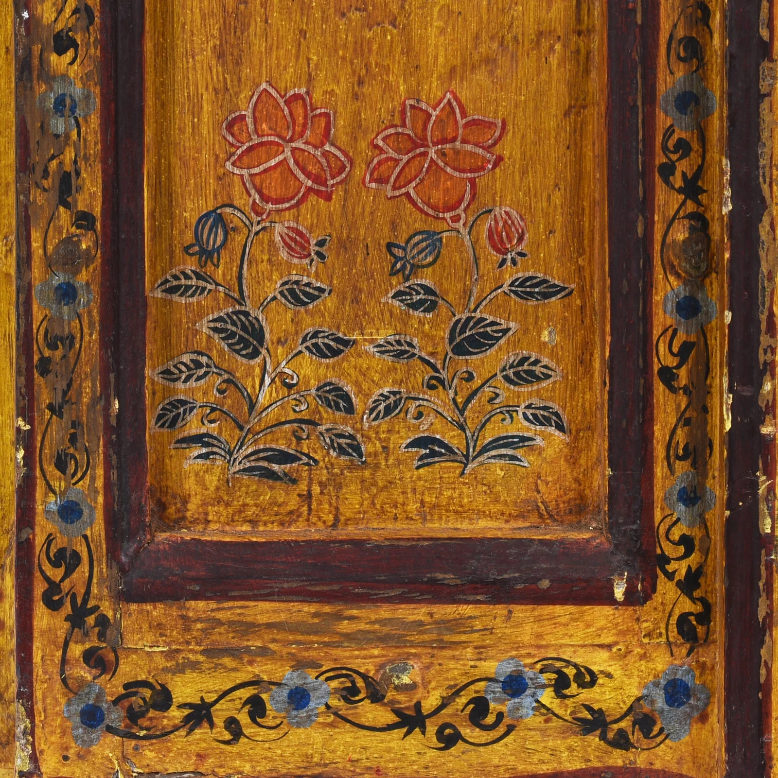 Vintage Painted Indian Doors - Image 5