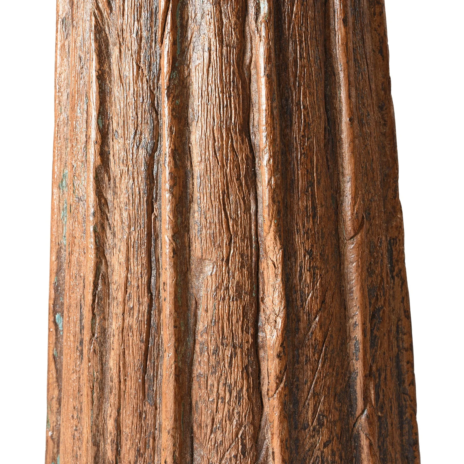 Fluted Teak Pillar Candlestick - 19th Century - Image 3