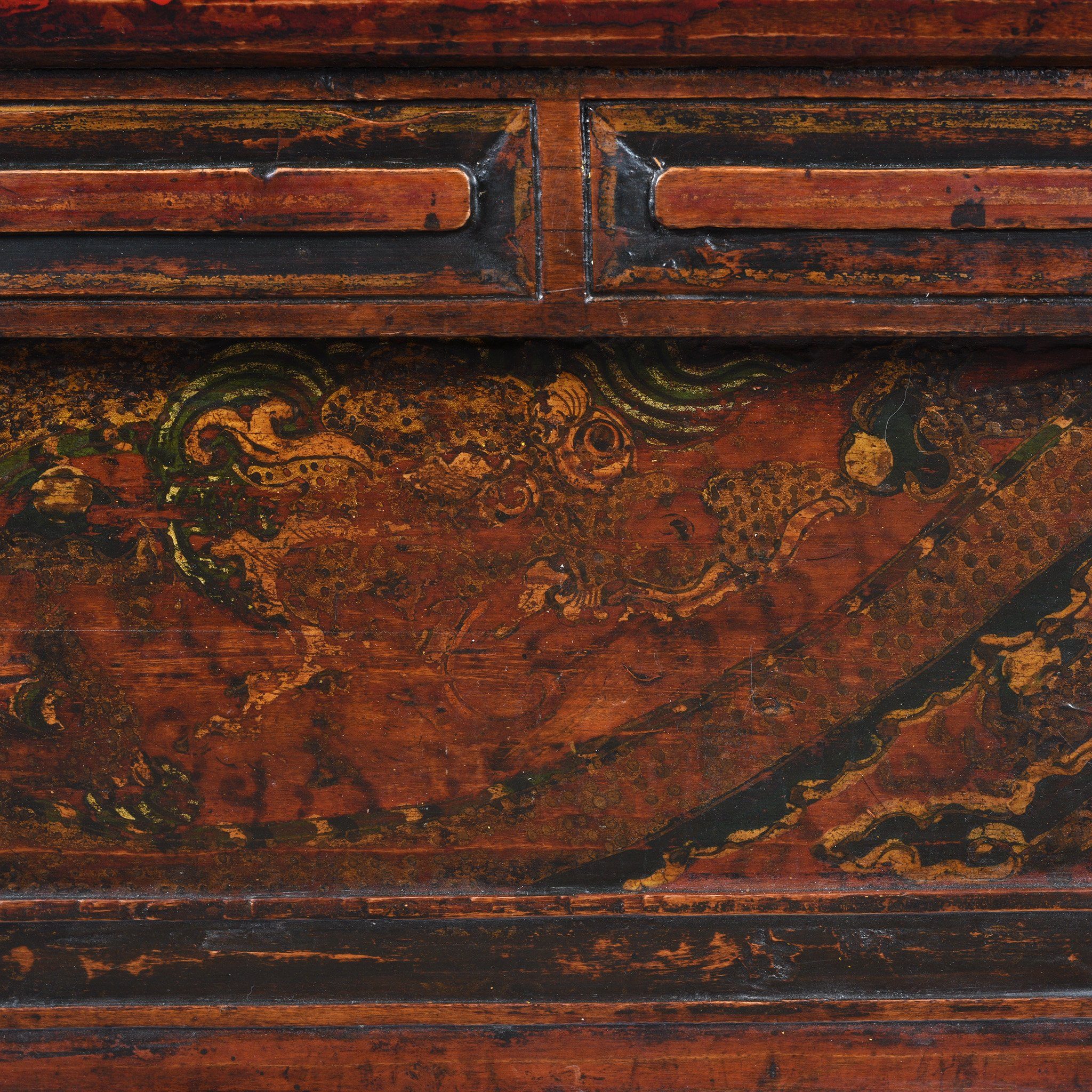 Folding Painted 'Choksar' Prayer Table from Tibet 19thC - Image 3