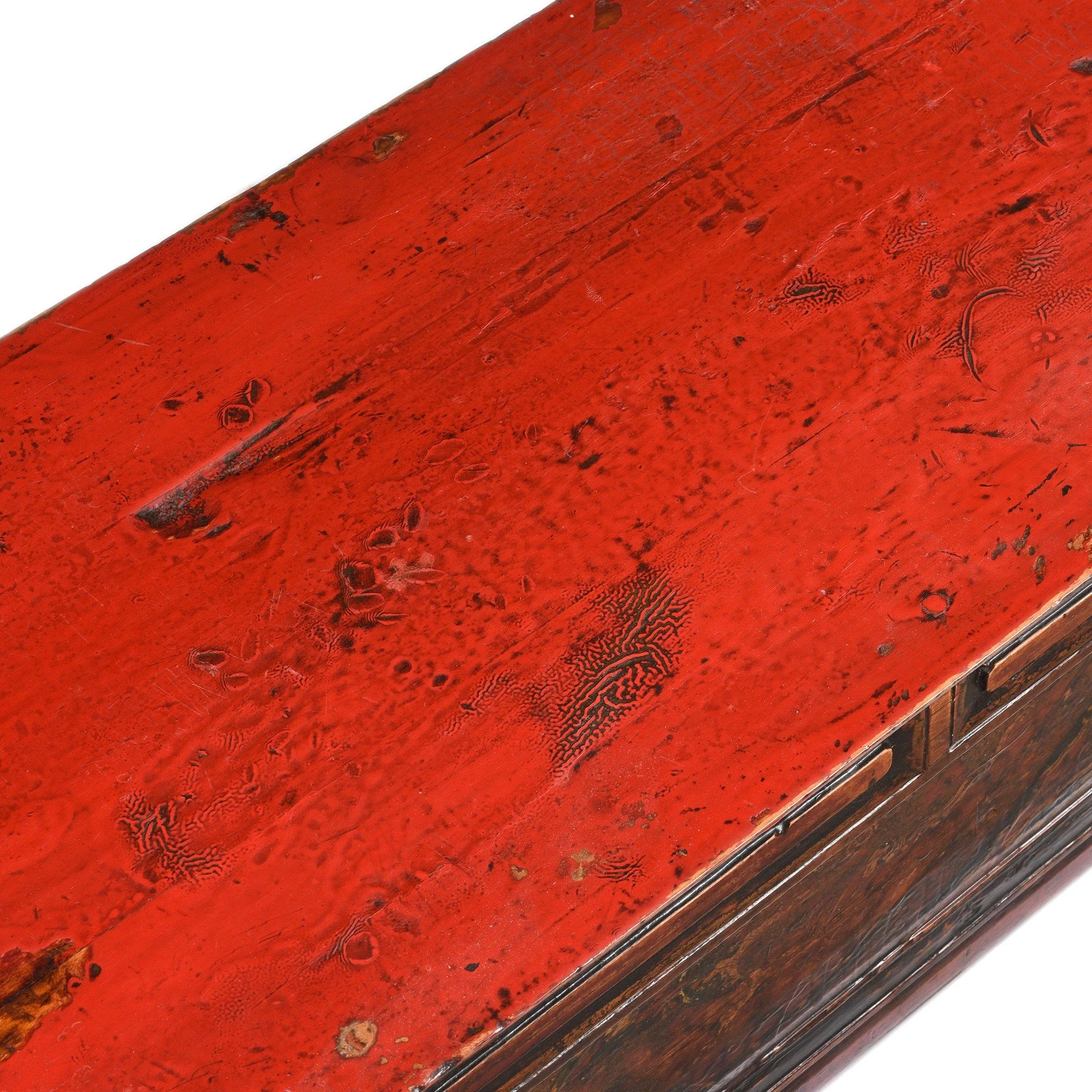 Folding Painted 'Choksar' Prayer Table from Tibet 19thC - Image 5