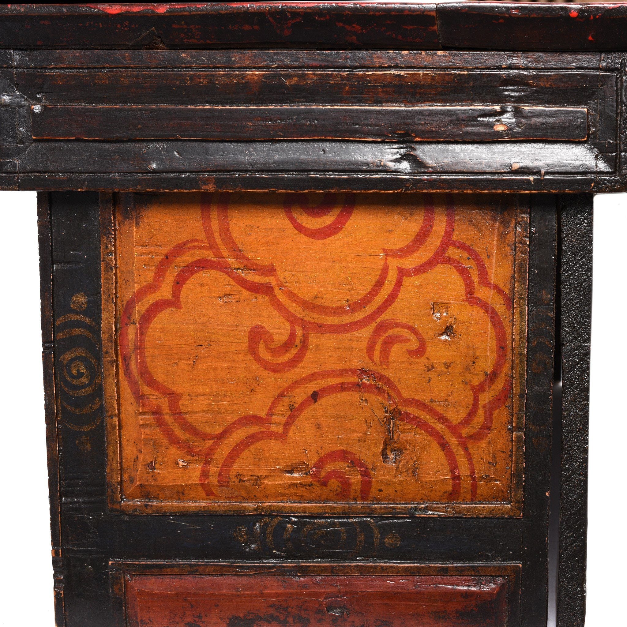 Folding Painted 'Choksar' Prayer Table from Tibet 19thC - Image 6