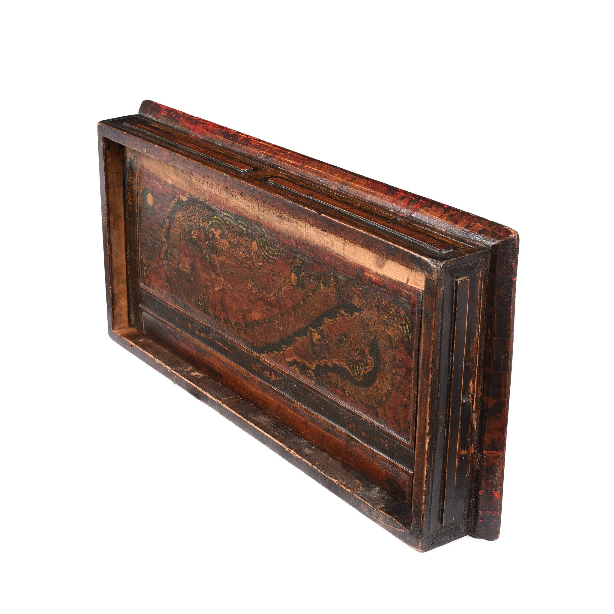 Folding Painted 'Choksar' Prayer Table from Tibet 19thC - Image 9
