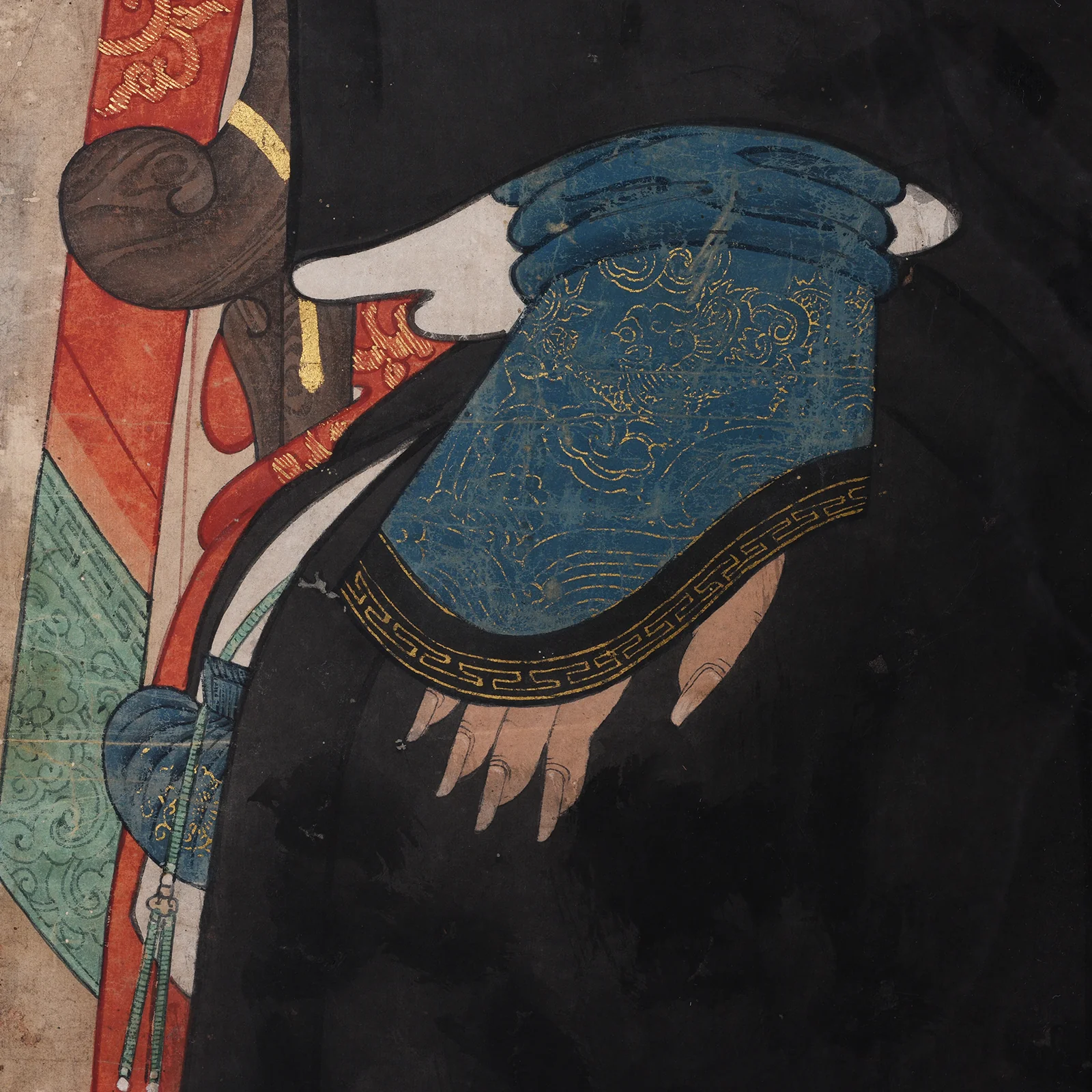 Framed Chinese Ancestor Painting - 19thC - Image 5