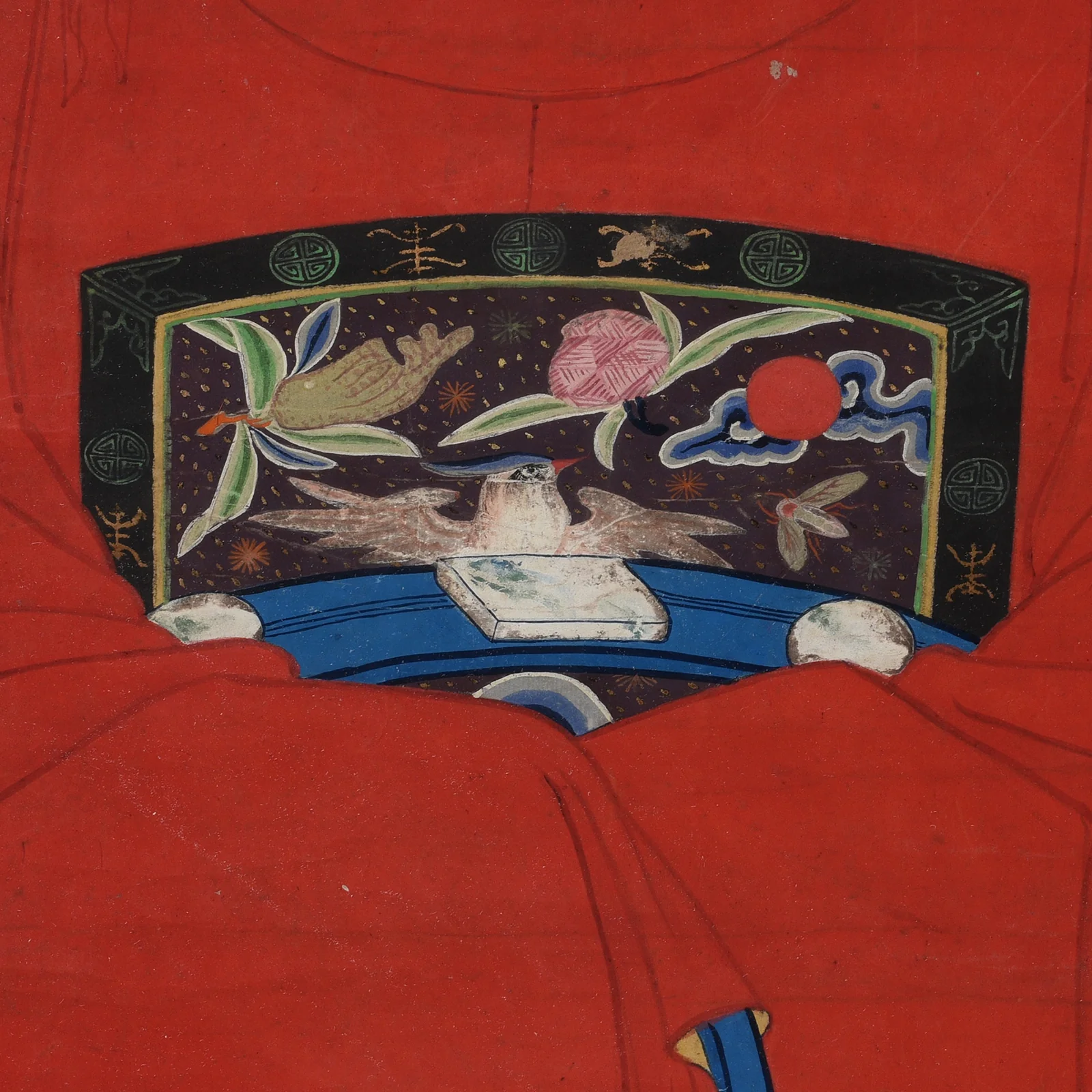 Framed Chinese Ancestor Painting - Ca 1928 - Image 5