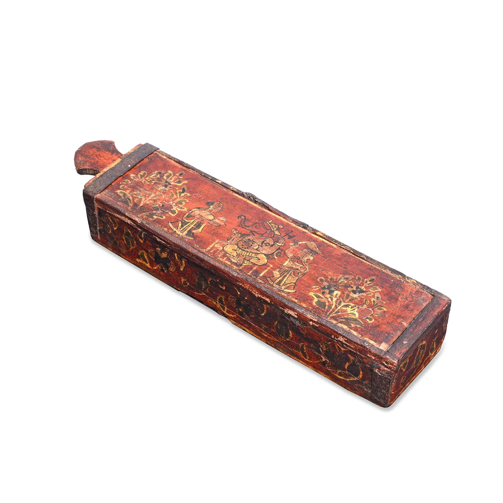 Ganesh Pen Box from Nagaur with Original Paint  - 19th Century
