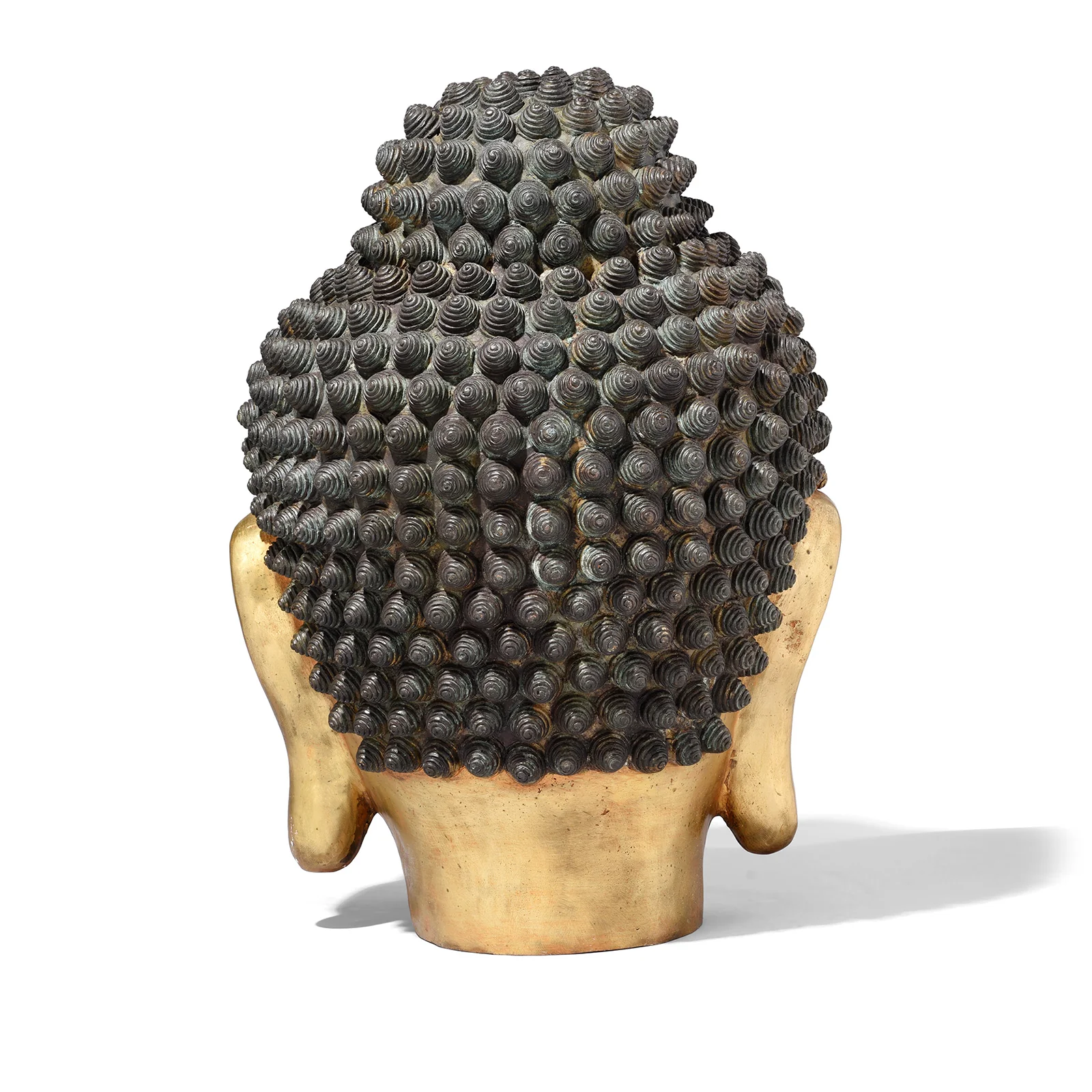 Gilded Brass Head of Lord Buddha - Image 5