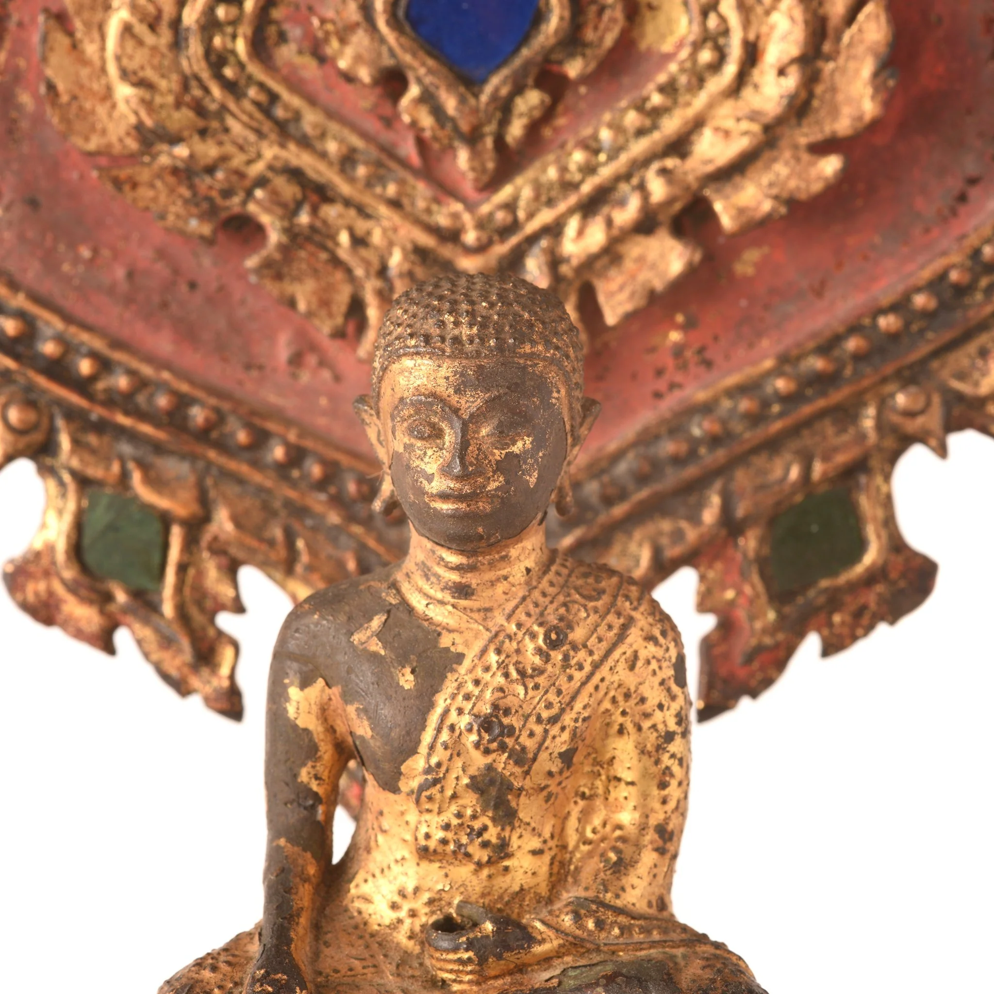 Gilded Bronze Thai Buddha on Stand - Late 18thC - Image 2