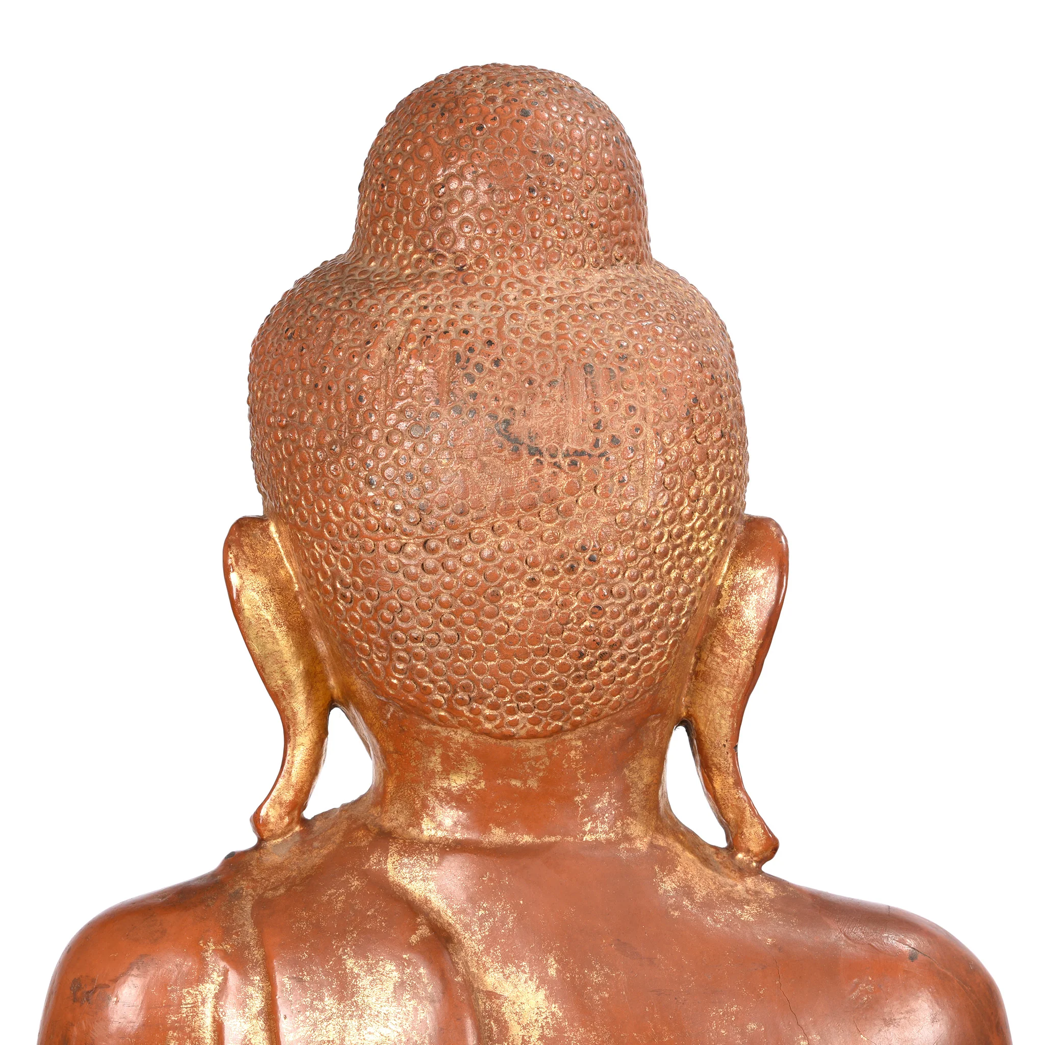 Gilded Teak Burmese Standing Buddha - Early 20thC - Image 8