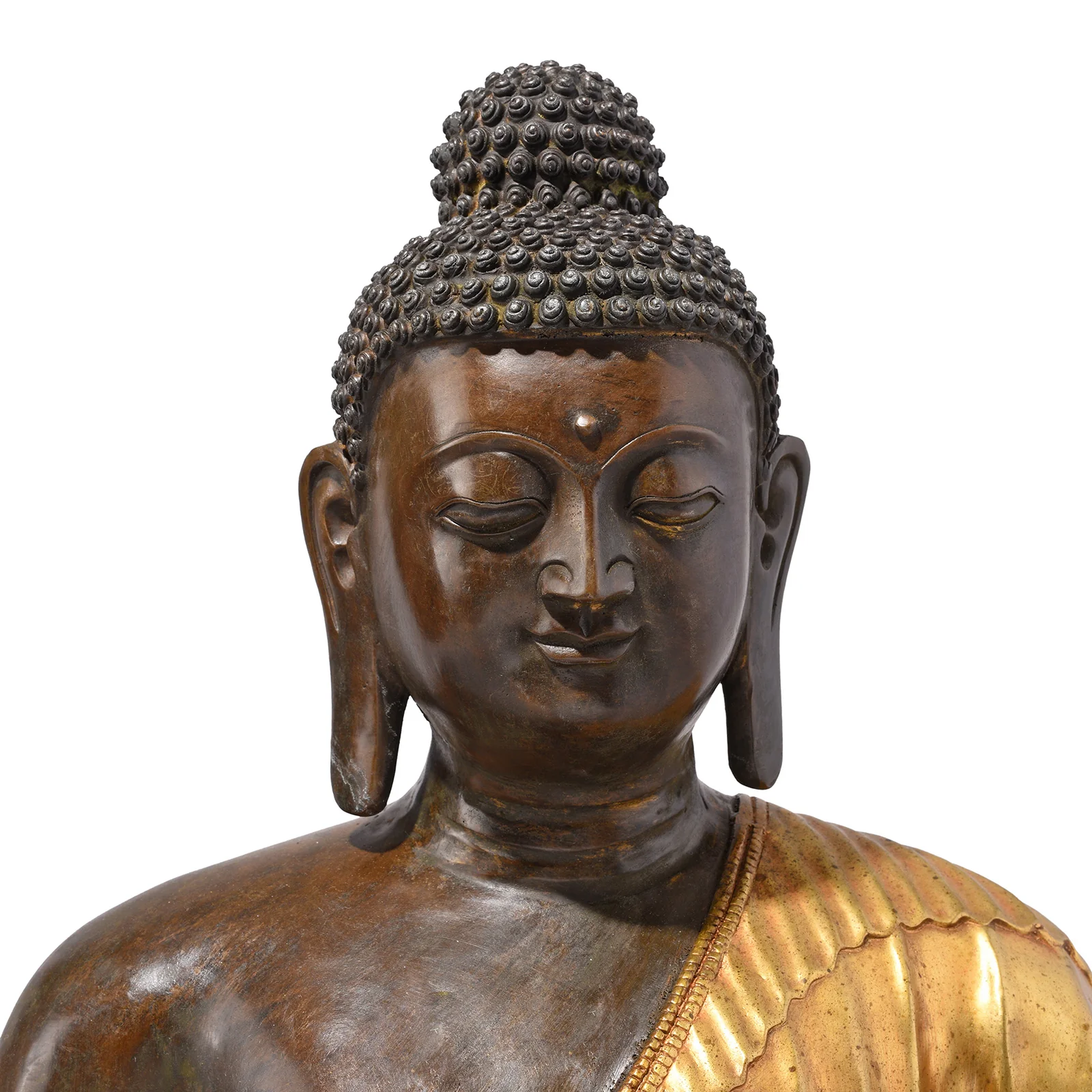 Gilded Statue Of Buddha - Dhyana Mudra - Image 2