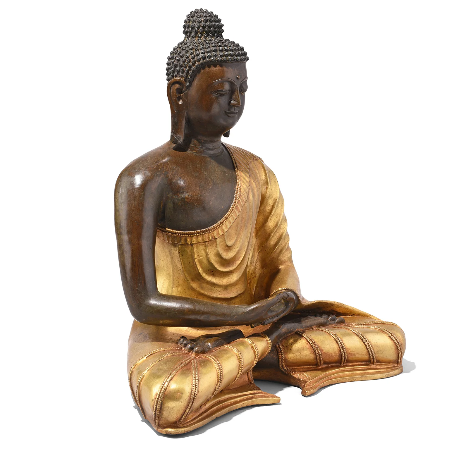 Gilded Statue Of Buddha - Dhyana Mudra - Image 3