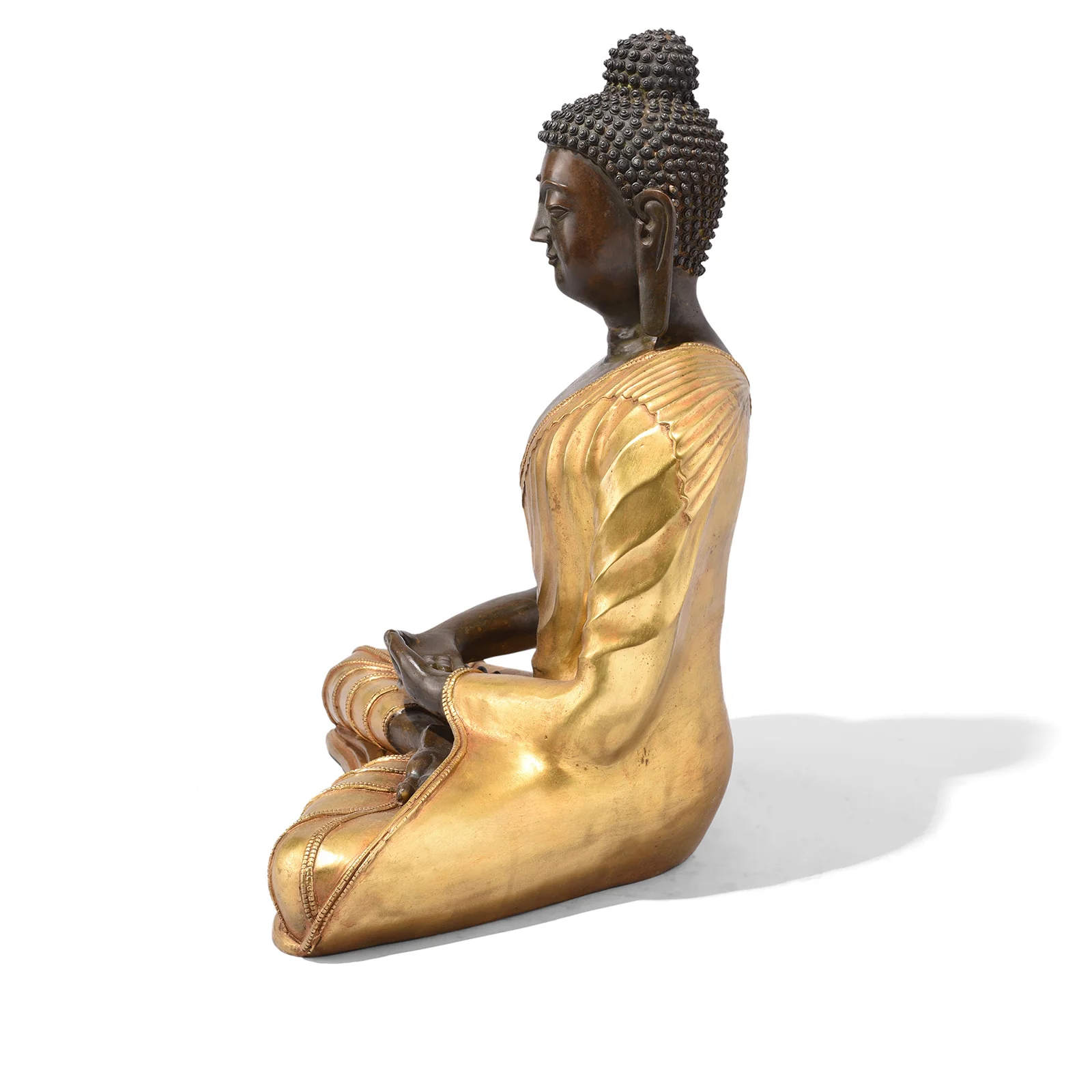 Gilded Statue Of Buddha - Dhyana Mudra - Image 5