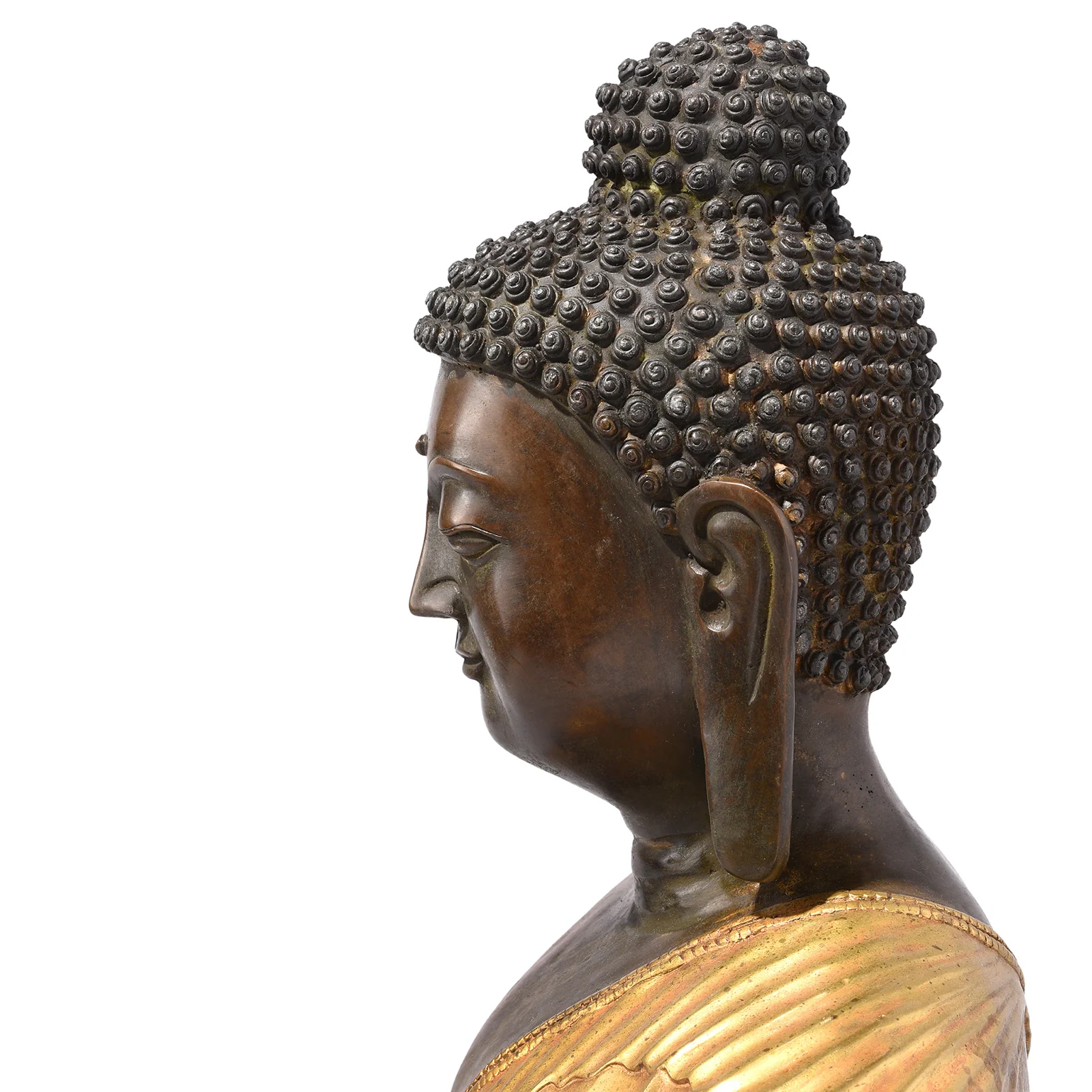 Gilded Statue Of Buddha - Dhyana Mudra - Image 6