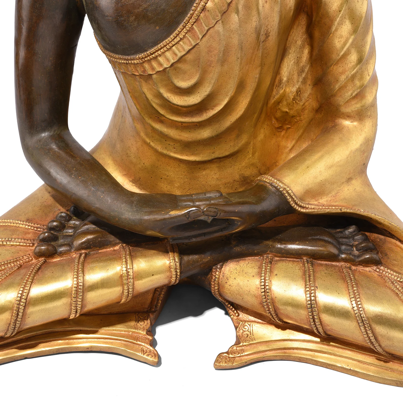 Gilded Statue Of Buddha - Dhyana Mudra - Image 7