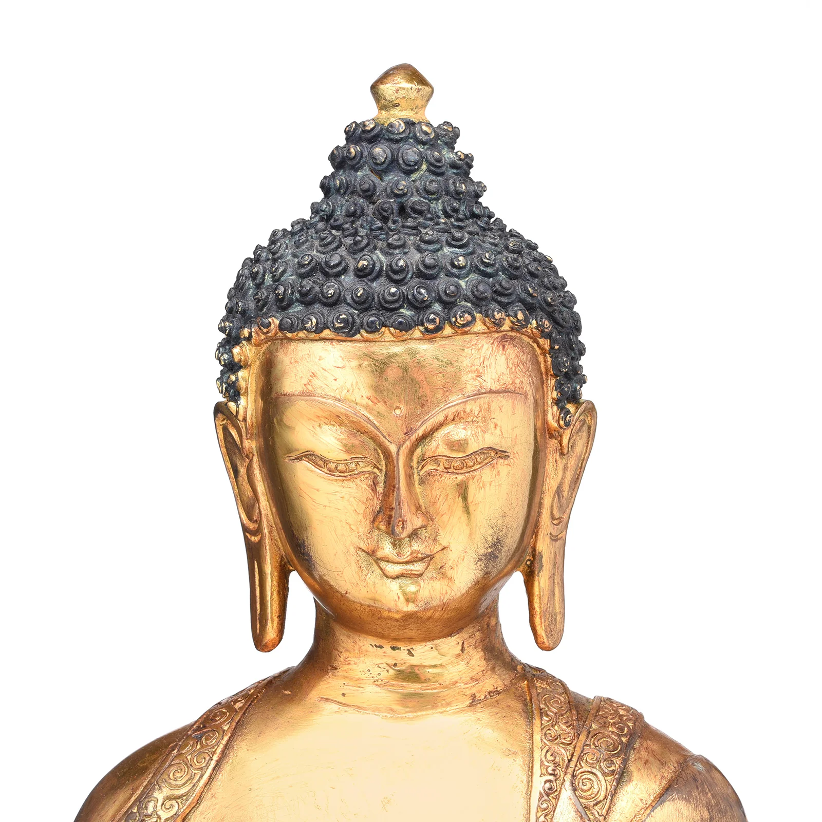 Gilded Statue Of Buddha - Dhyana Mudra Pose - Image 7
