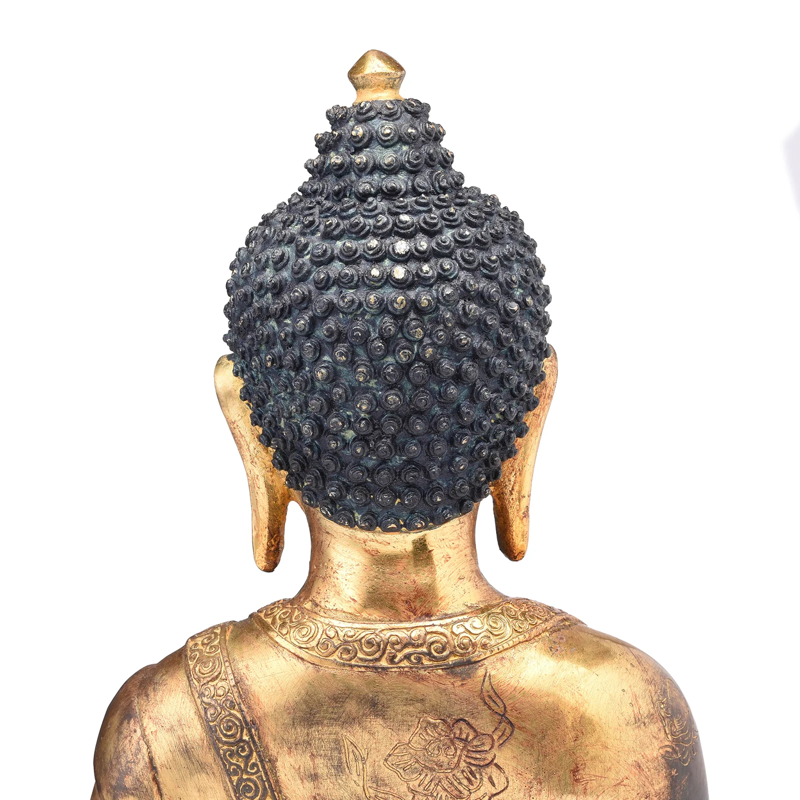 Gilded Statue Of Buddha - Dhyana Mudra Pose - Image 8