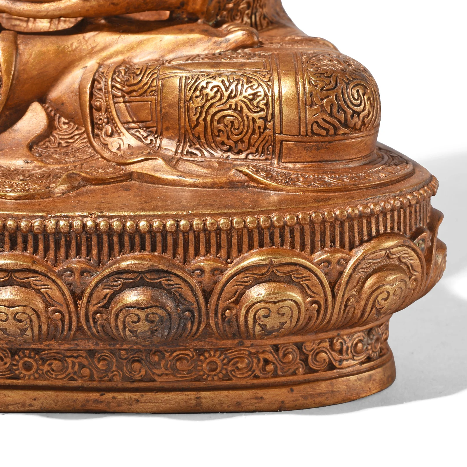 Gilt Brass Sitting Buddha - Dhyana Mudra - Image 6