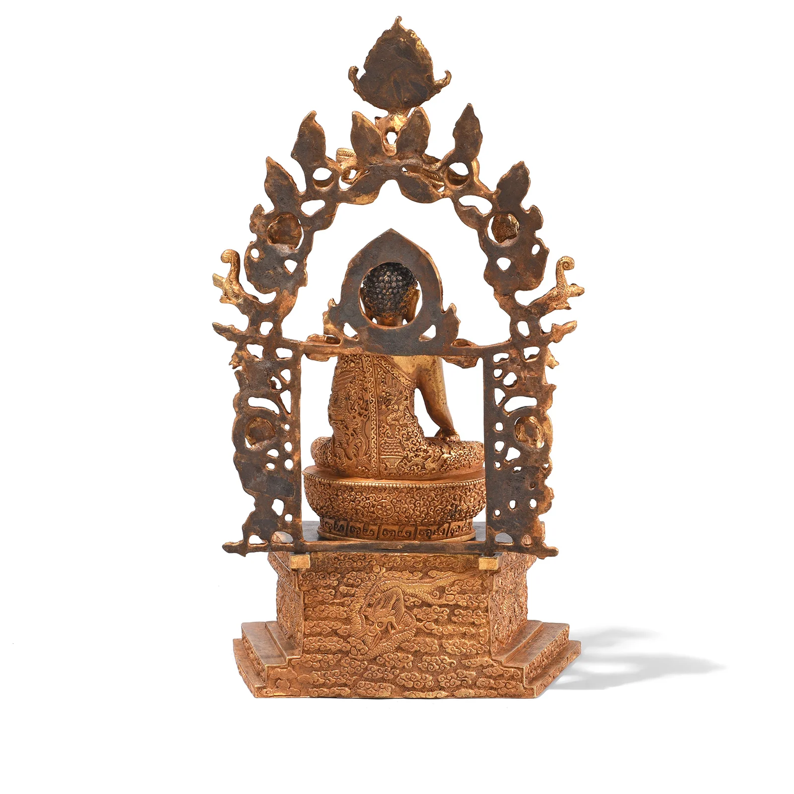 Gilt Bronze Nepalese Buddha Statue - Bhumisparsha Mudra - Image 11