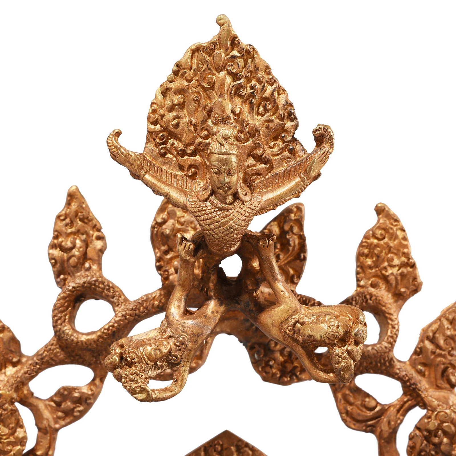 Gilt Bronze Nepalese Buddha Statue - Bhumisparsha Mudra - Image 5