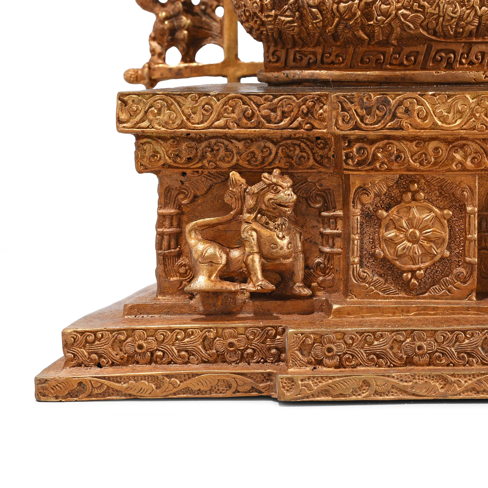 Gilt Bronze Nepalese Buddha Statue - Bhumisparsha Mudra - Image 7
